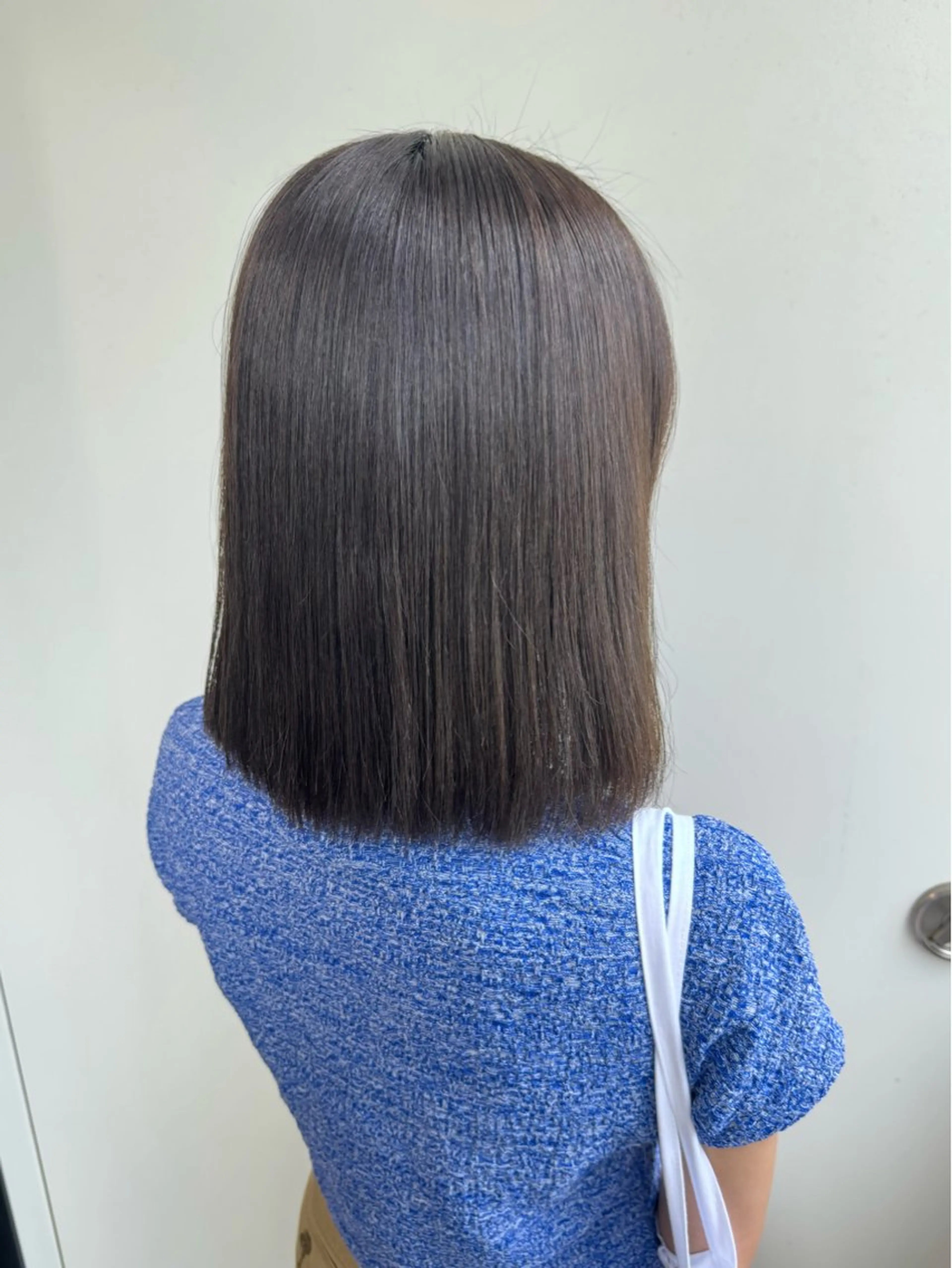 ミディアム カラー ベージュカラー オリーブベージュ オリーブカラー 縮毛矯正 ヘアカラー 縮毛矯正 縮毛矯正/艶髪カラー /パーマ/ひふみ🌱のヘアスタイル