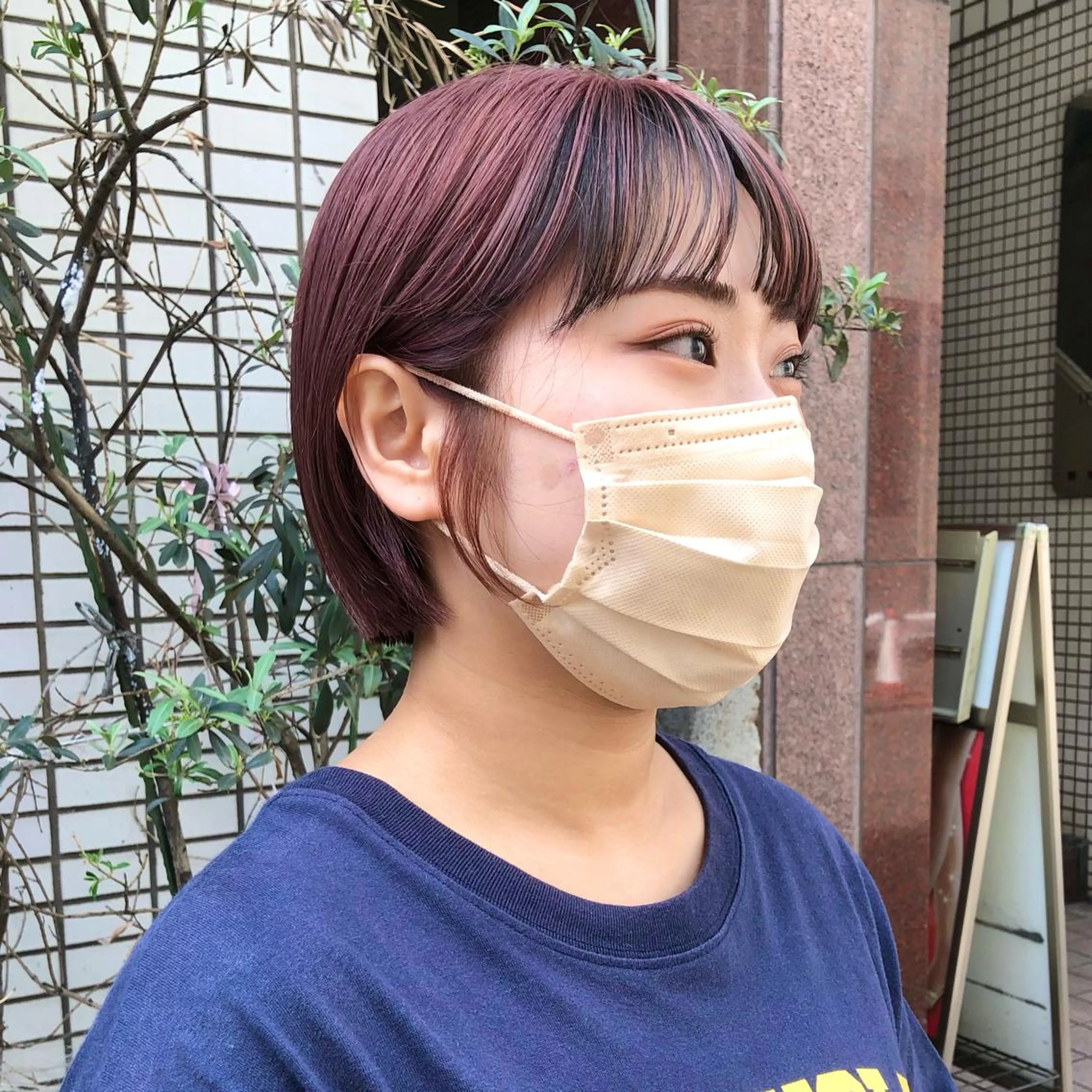 ショート カラー カット ヘアカラー トリートメント ヘアセット ハイトーン/ブリーチ 似合せカット/パーマのヘアスタイル