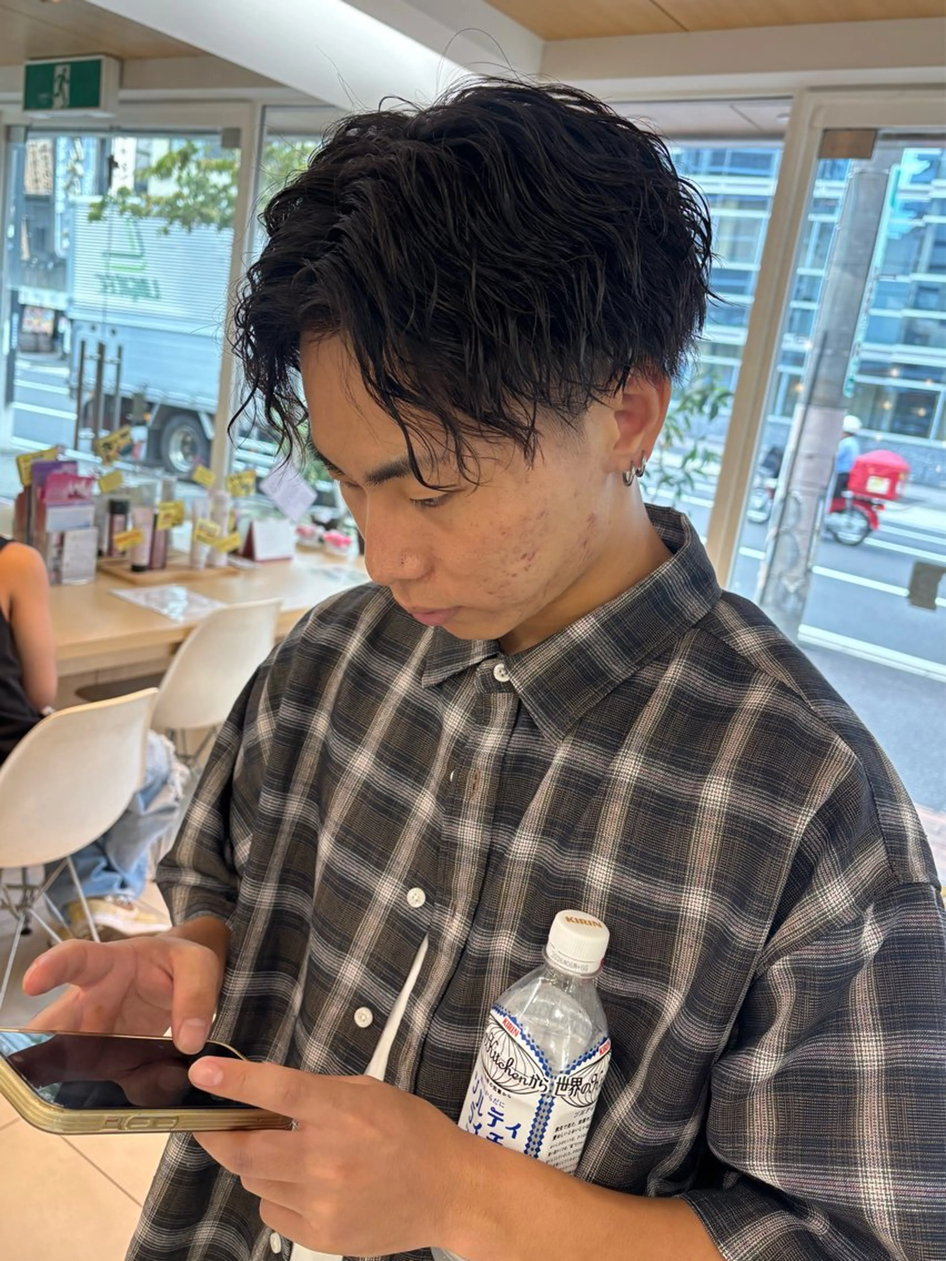 パーマ メンズ 💈メンズパーマ カラー💈momoのヘアスタイル