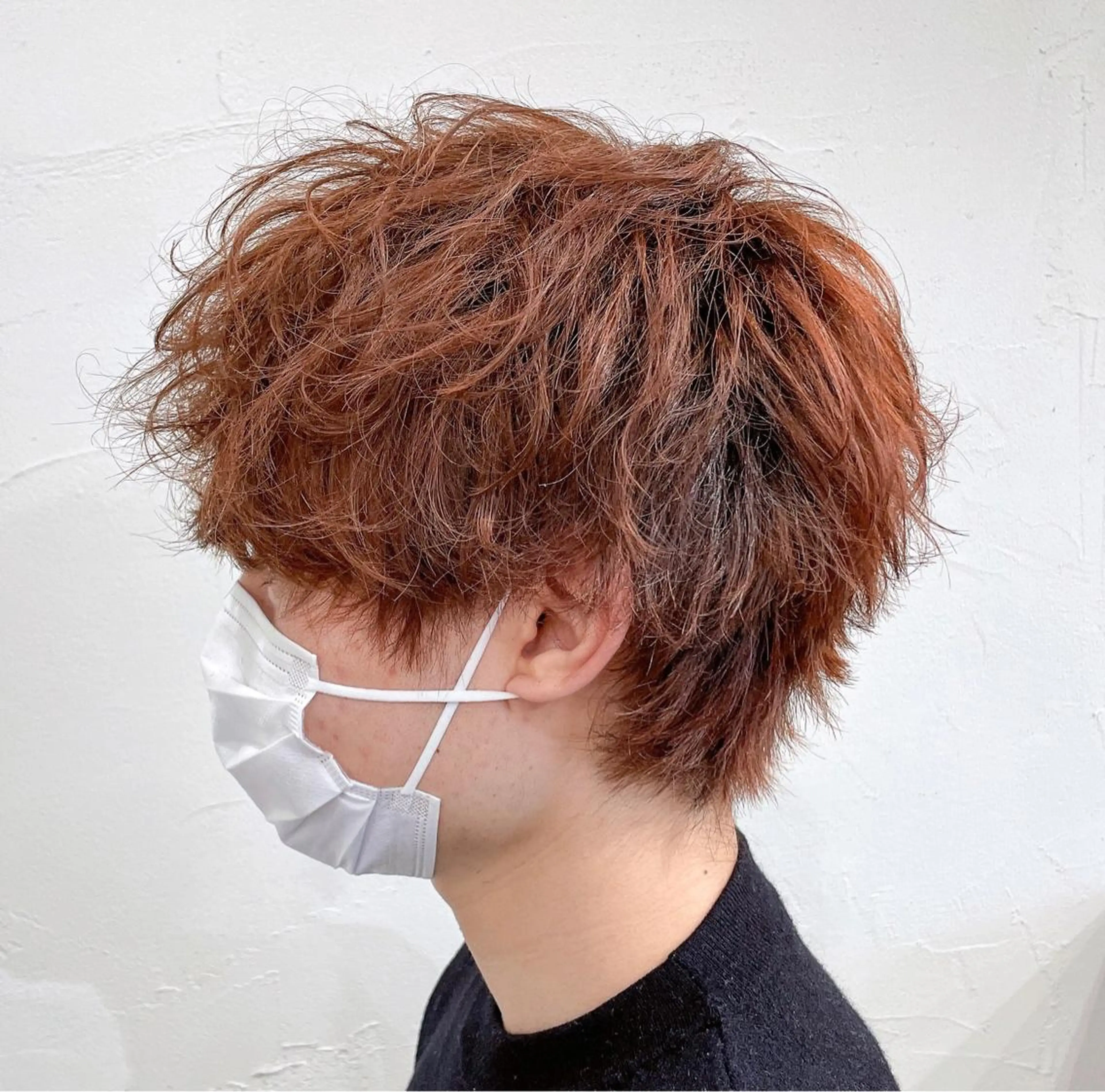 メンズ マッシュウルフ マッシュ メンズウルフカット ウルフカット カット かんばら りょーいのヘアスタイル