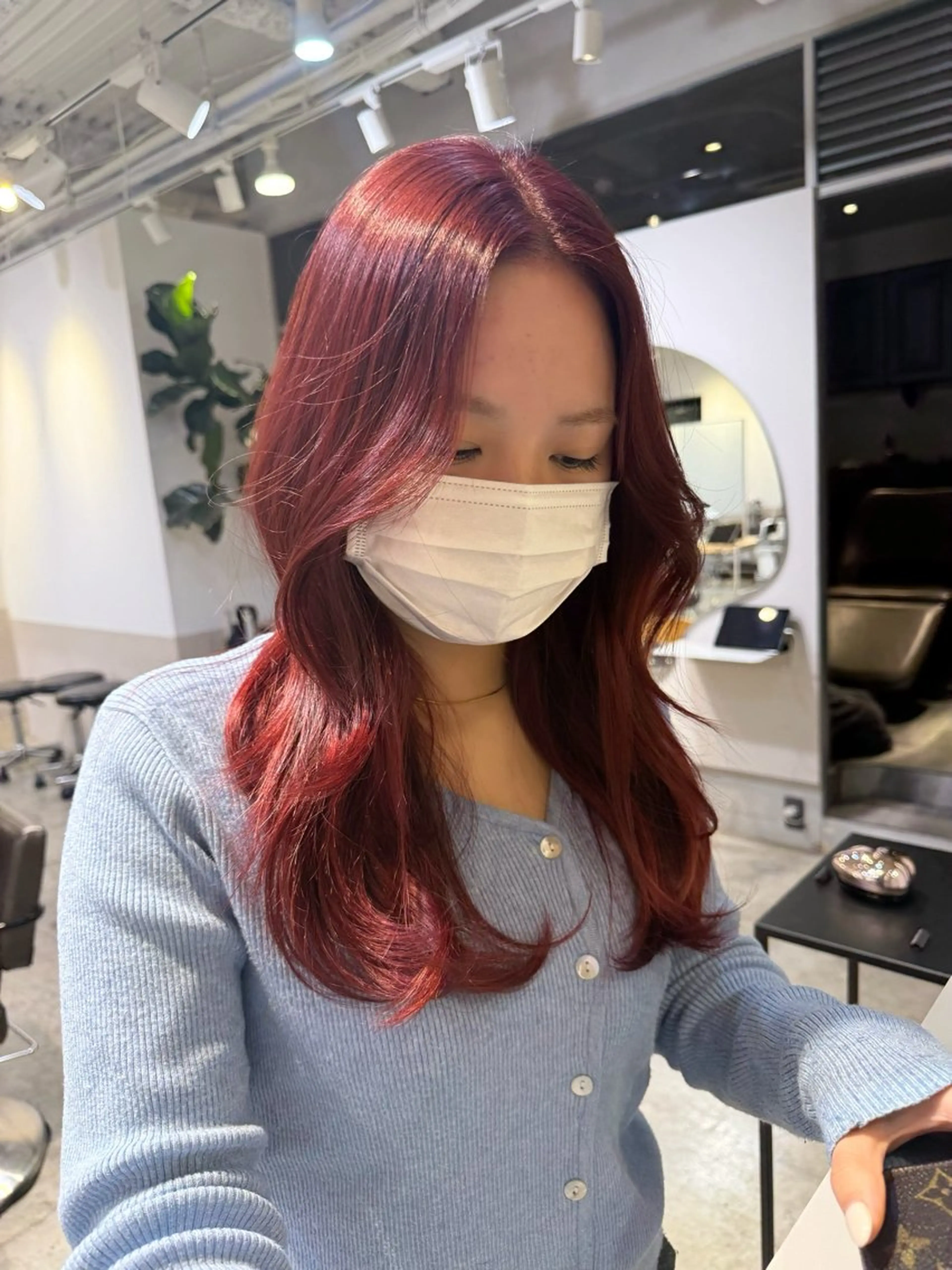 ロング ヘアカラー トリートメント 🎀縮毛矯正／ カットパーマ／りんのヘアスタイル