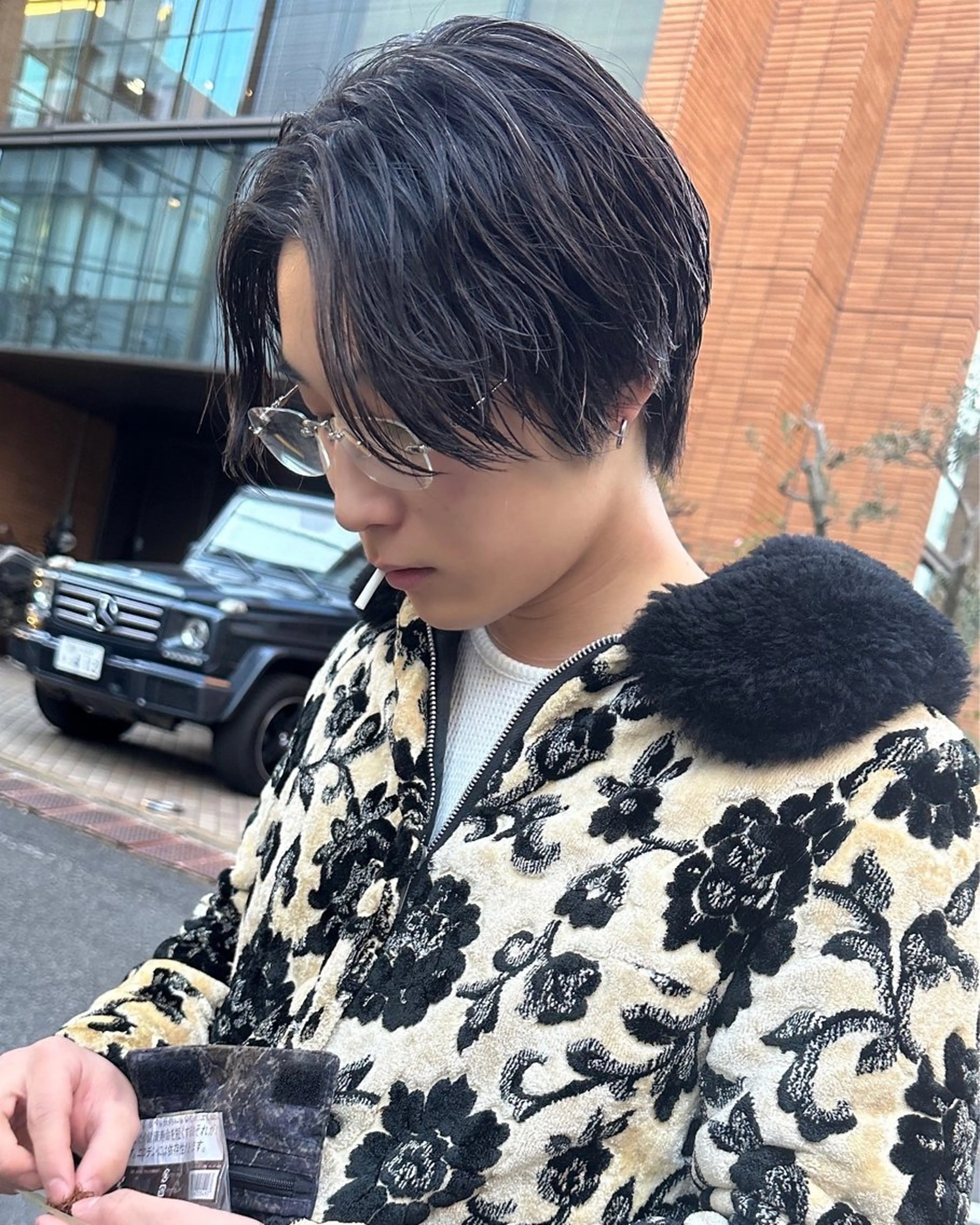 ショート パーマ メンズ メンズブリーチ センターパート スパイキーショート 刈り上げ メンズベリーショート カット パーマ 渋谷メンズショート 特化🥋　渡邊健流のヘアスタイル