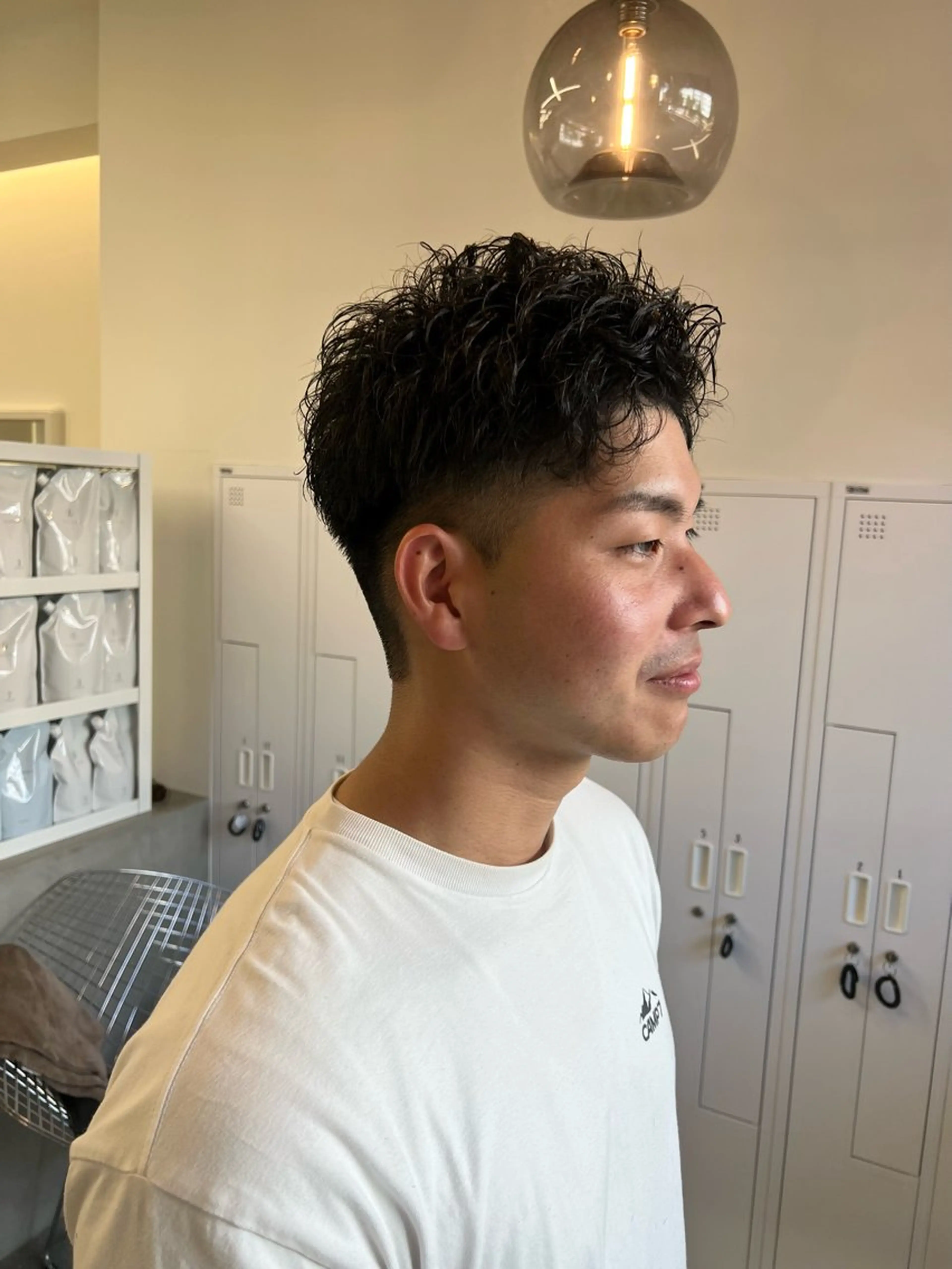 🗒似合わせカット+ナチュラルパーマ〈メンズ〉の写真