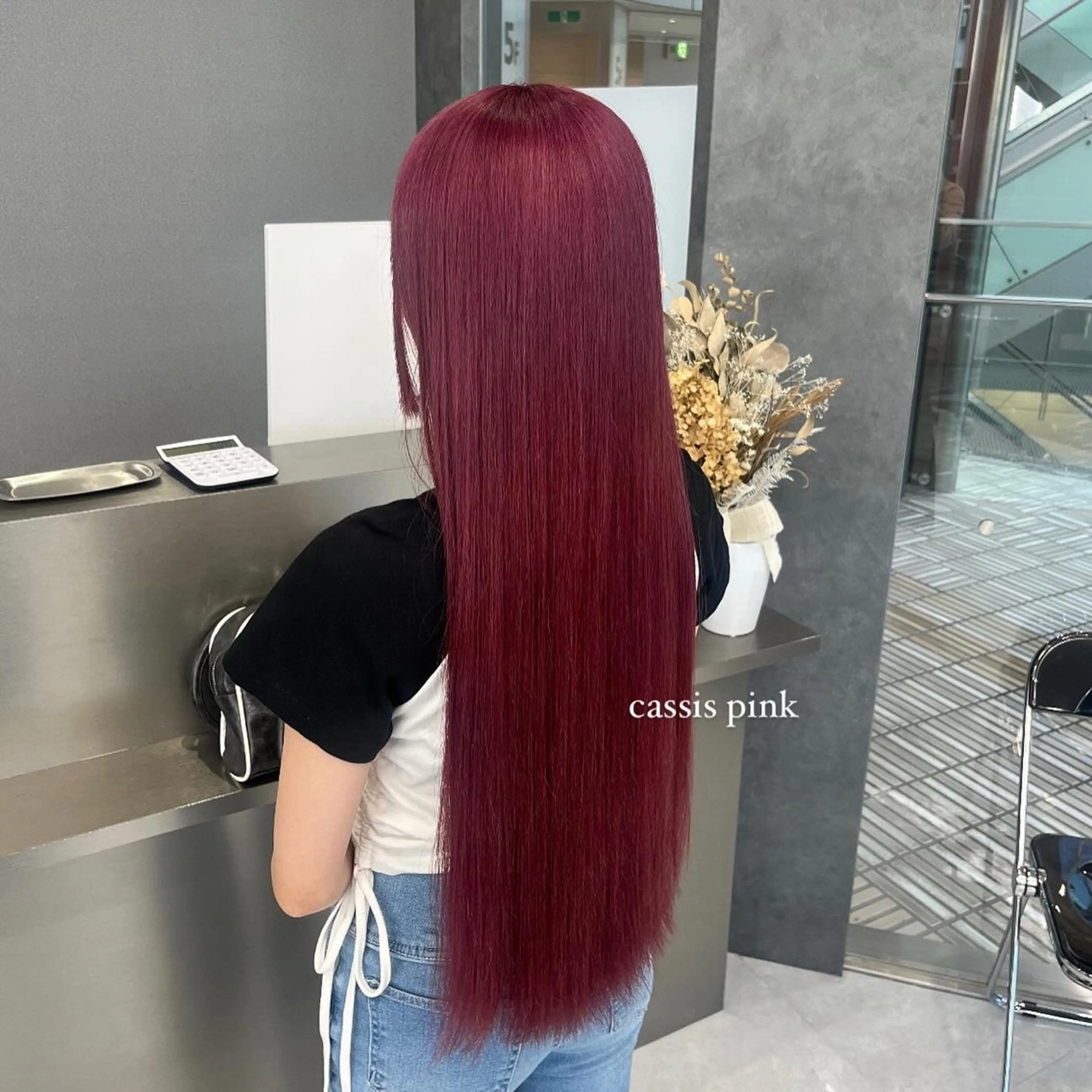 ロング カラー ヘアアレンジ ヘアカラー トリートメント ヘアセット ハイトーン/透明感 髪質改善/rinaのヘアスタイル