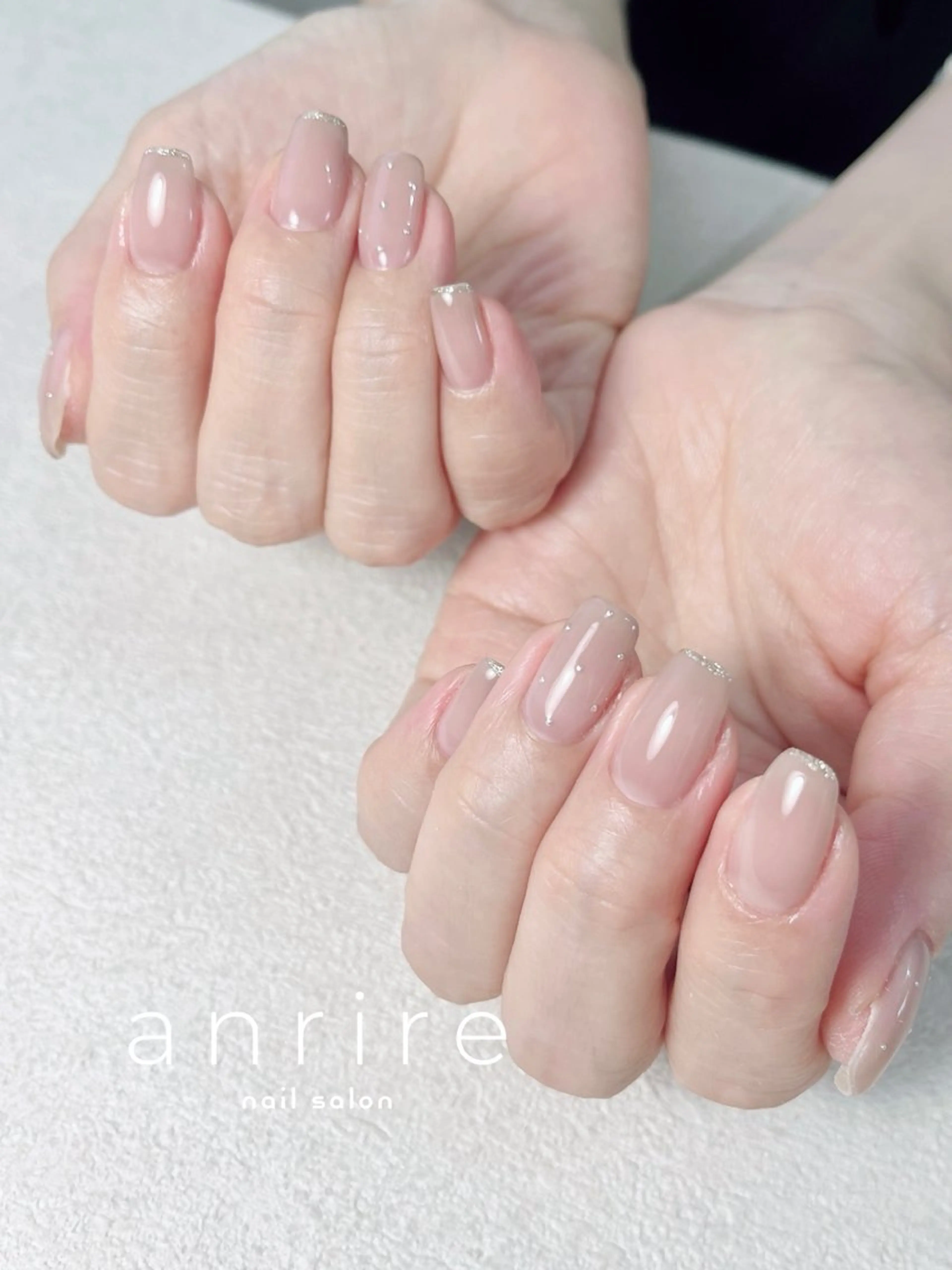 ネイル ドット ジェルネイル ラメ(グリッター) オフィスネイル パラジェル ハンドネイル nail salon anrire〜アンリール〜所属・nailsalon anrireのネイルデザイン