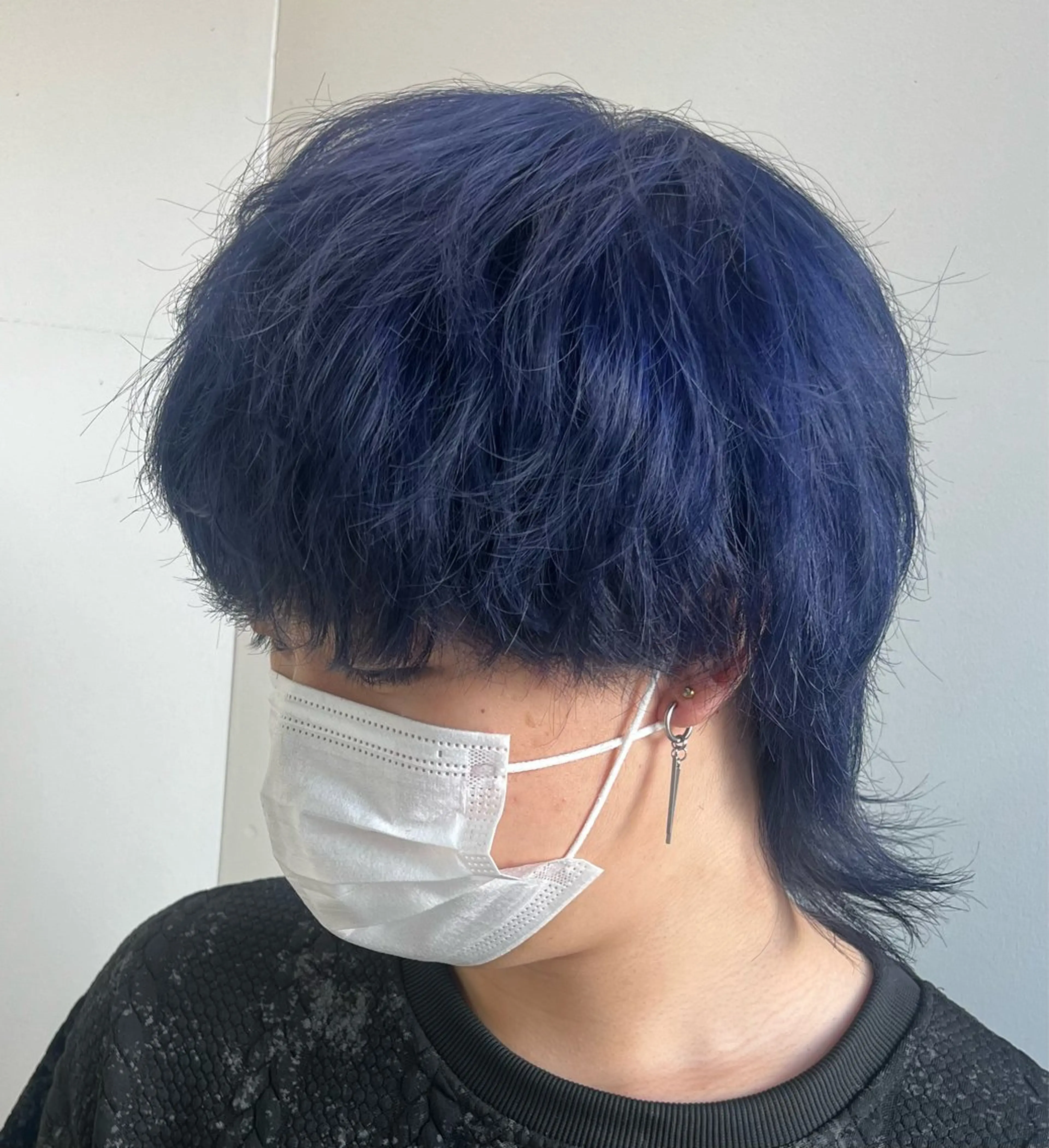 カラー メンズ カット ヘアカラー トリートメント ダブルカラー寒色系 ボリューム改善ハヤトのヘアスタイル