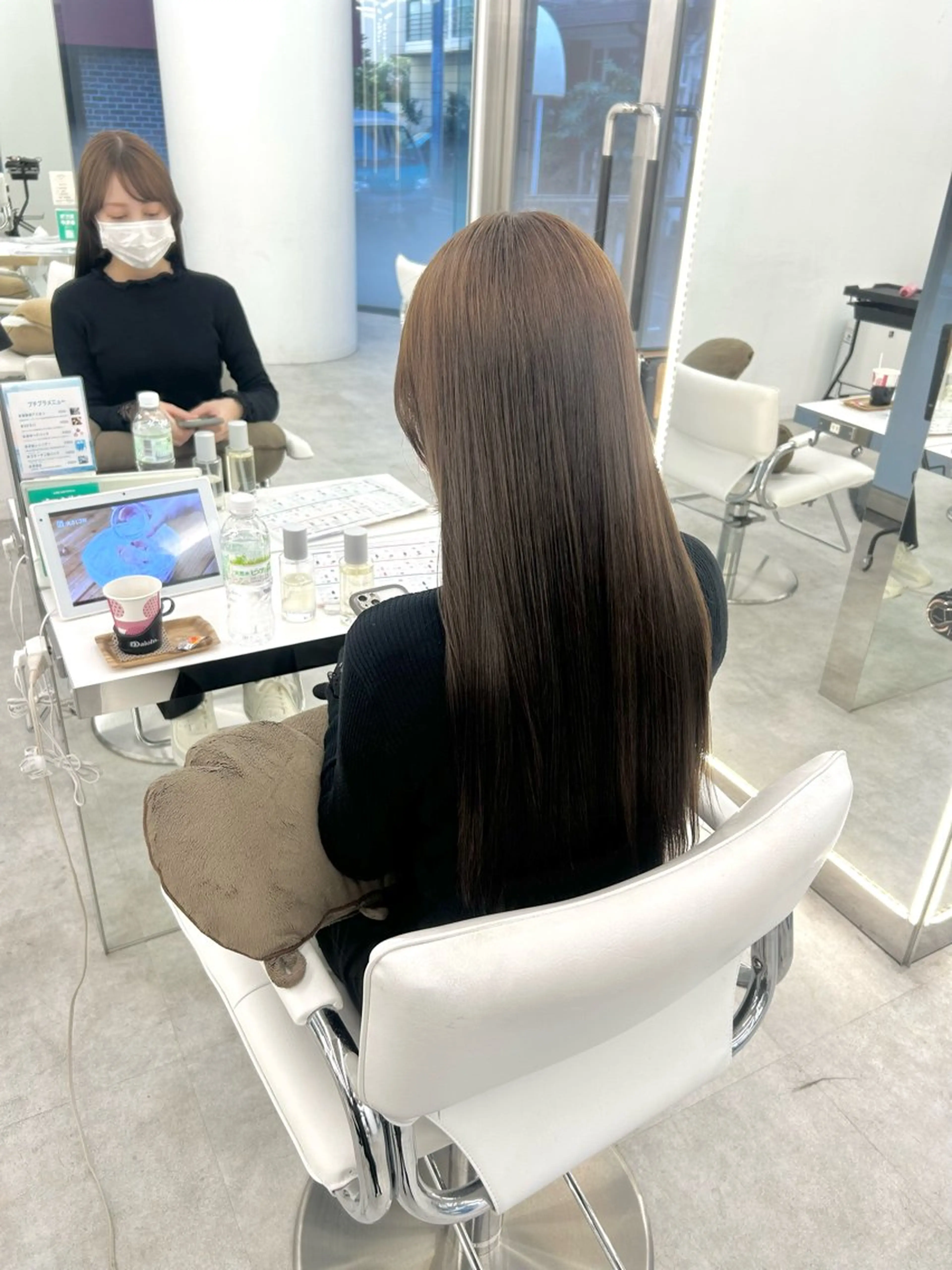 ロング カラー ヘアカラー ヘッドスパ はるか/ブリーチカラ ー/ヘアアレンジ🤍のヘアスタイル