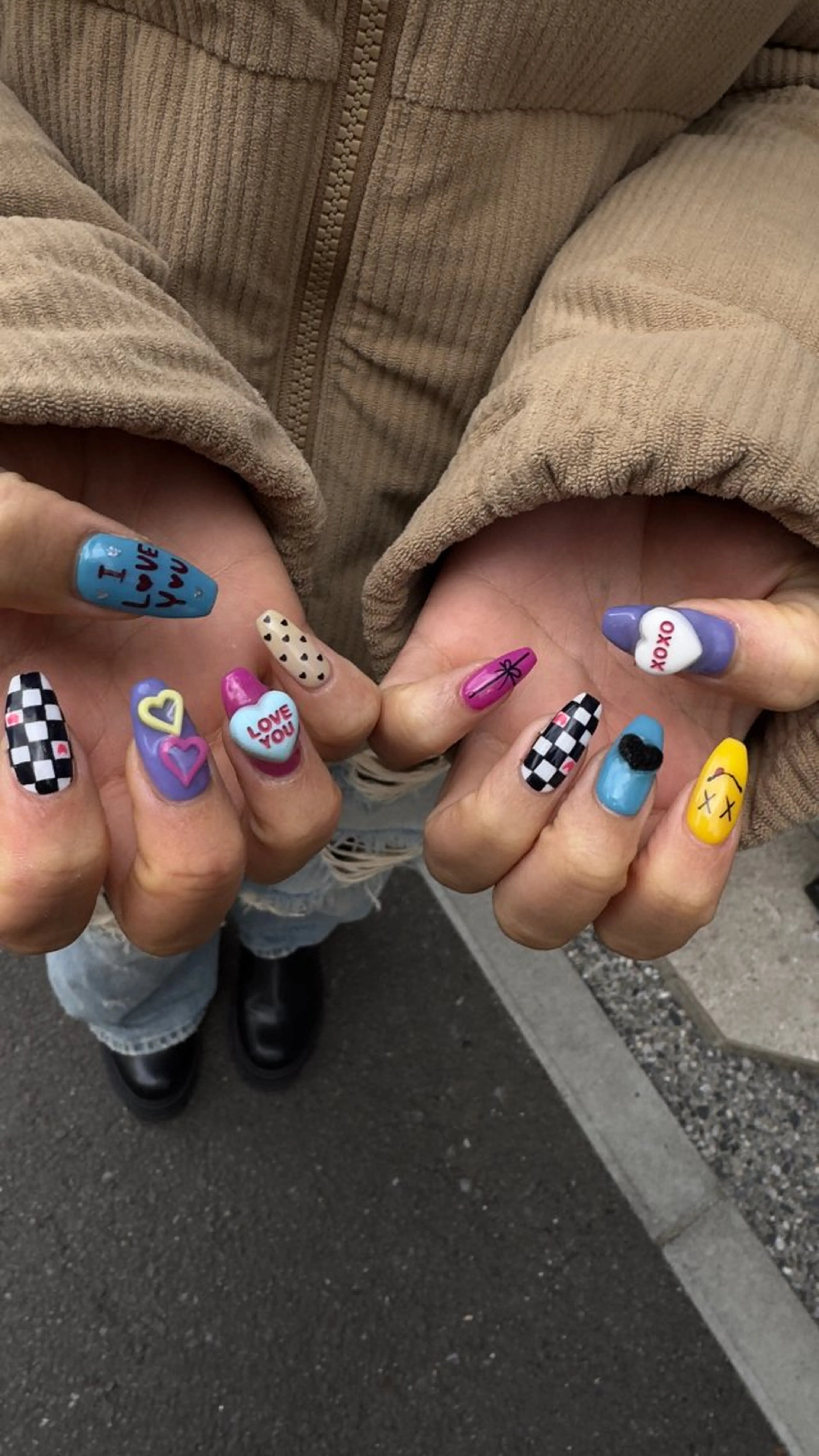 ネイル フラッシュネイル 韓国ネイル ラメ(グリッター) ラメグラデーション マグネットネイル ハンドネイル MH_ Nailのネイルデザイン