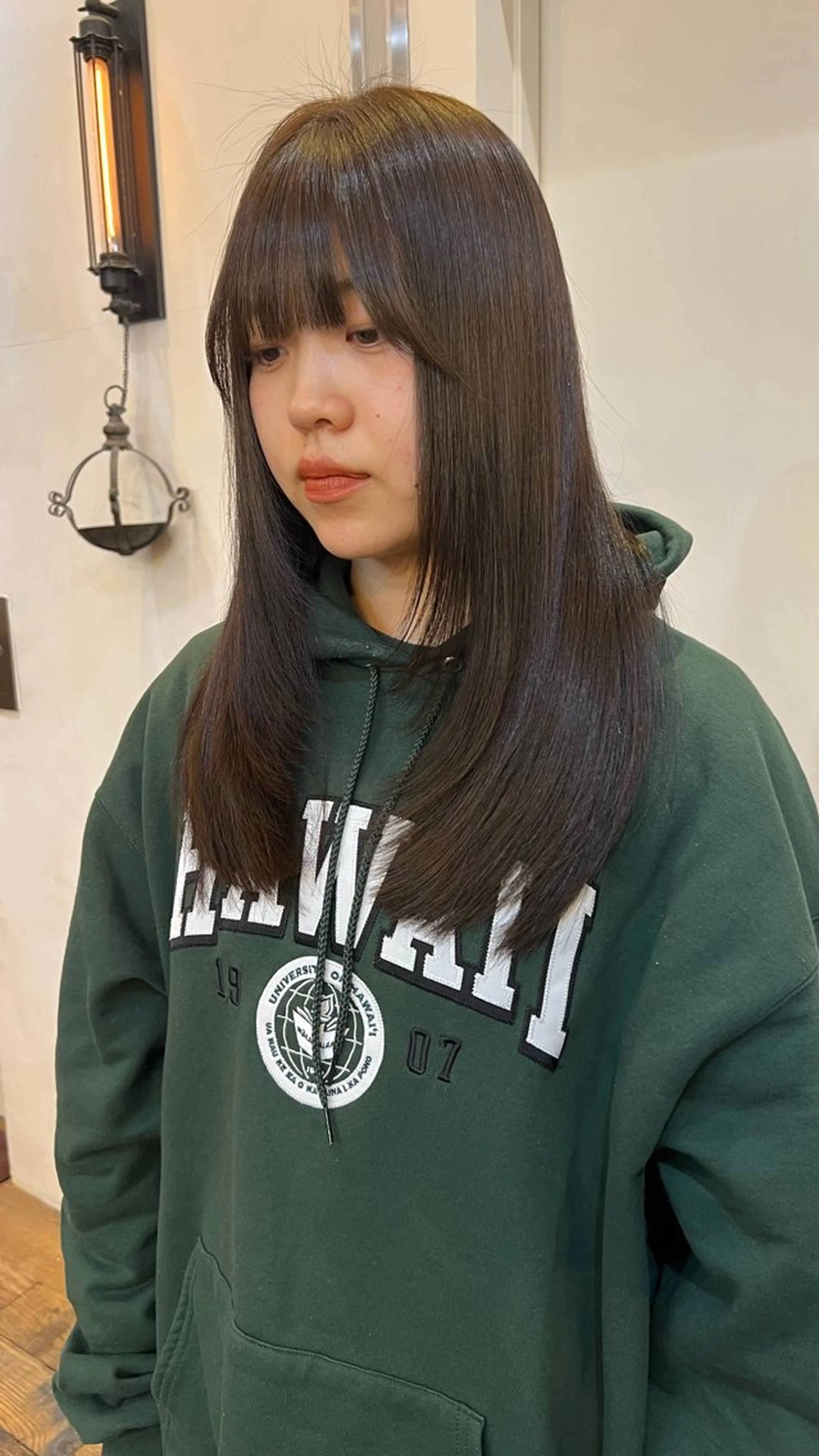 ロング 韓国風ヘア レイヤーカット ロング カット belle   表参道　terrace所属・抜きっぱなしブロンド /ハイトーン/カナタのヘアスタイル