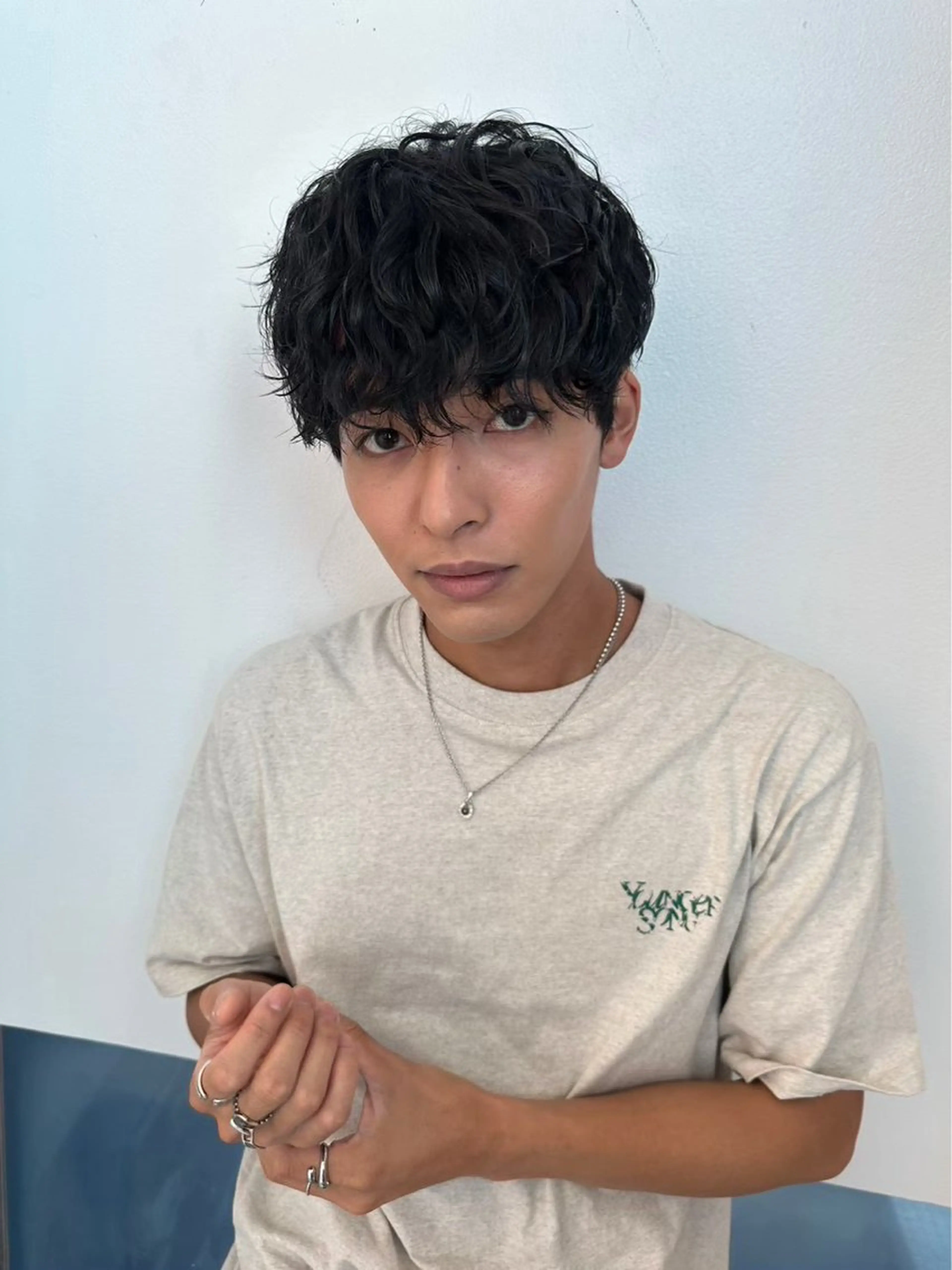 ショート パーマ メンズ カット hair&eye🎀 /momoKaのヘアスタイル