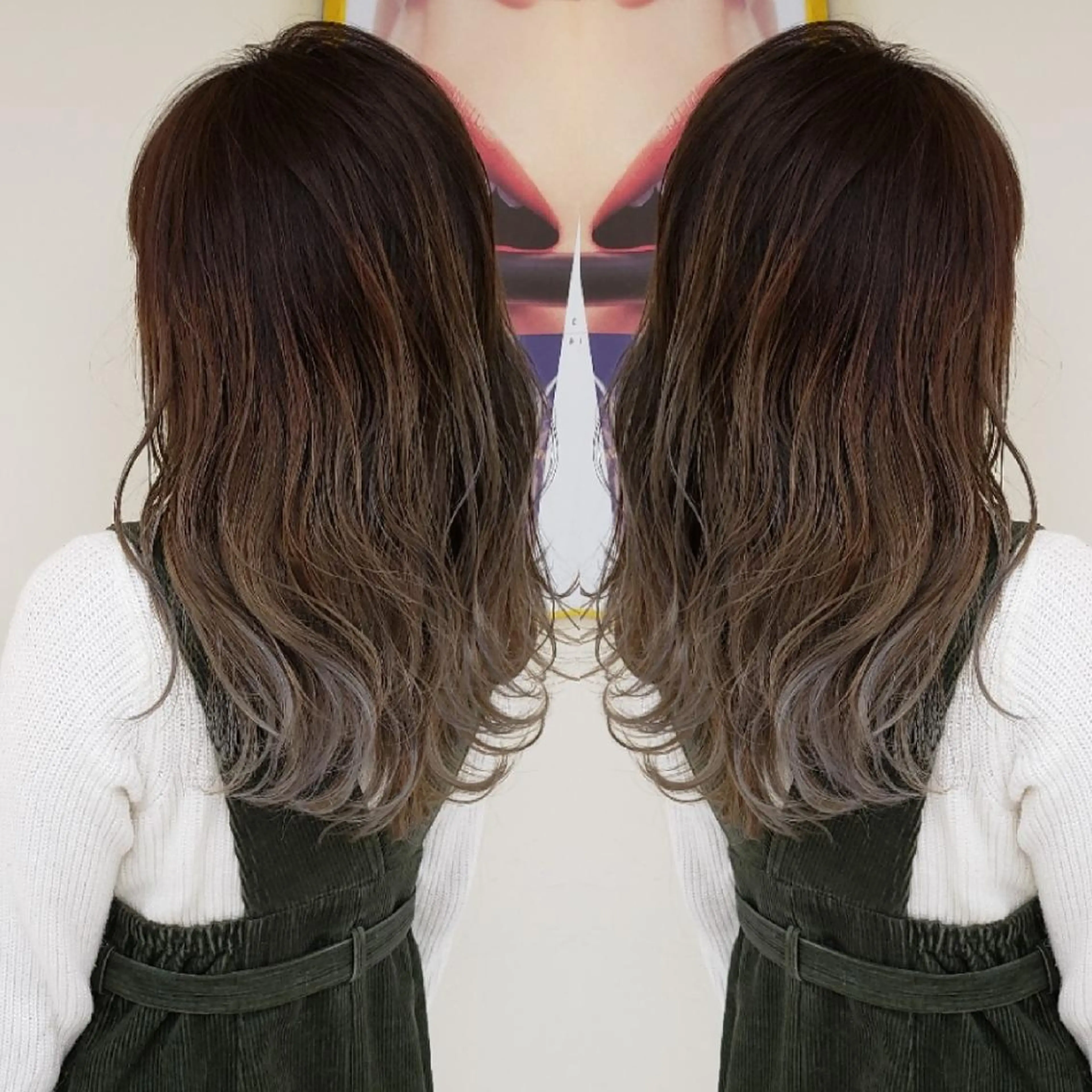 ロング カラー グラデーションカラー EMANON名古屋所属・美谷添（ミヤゾエ） まどか大人ヘアサロンのヘアスタイル