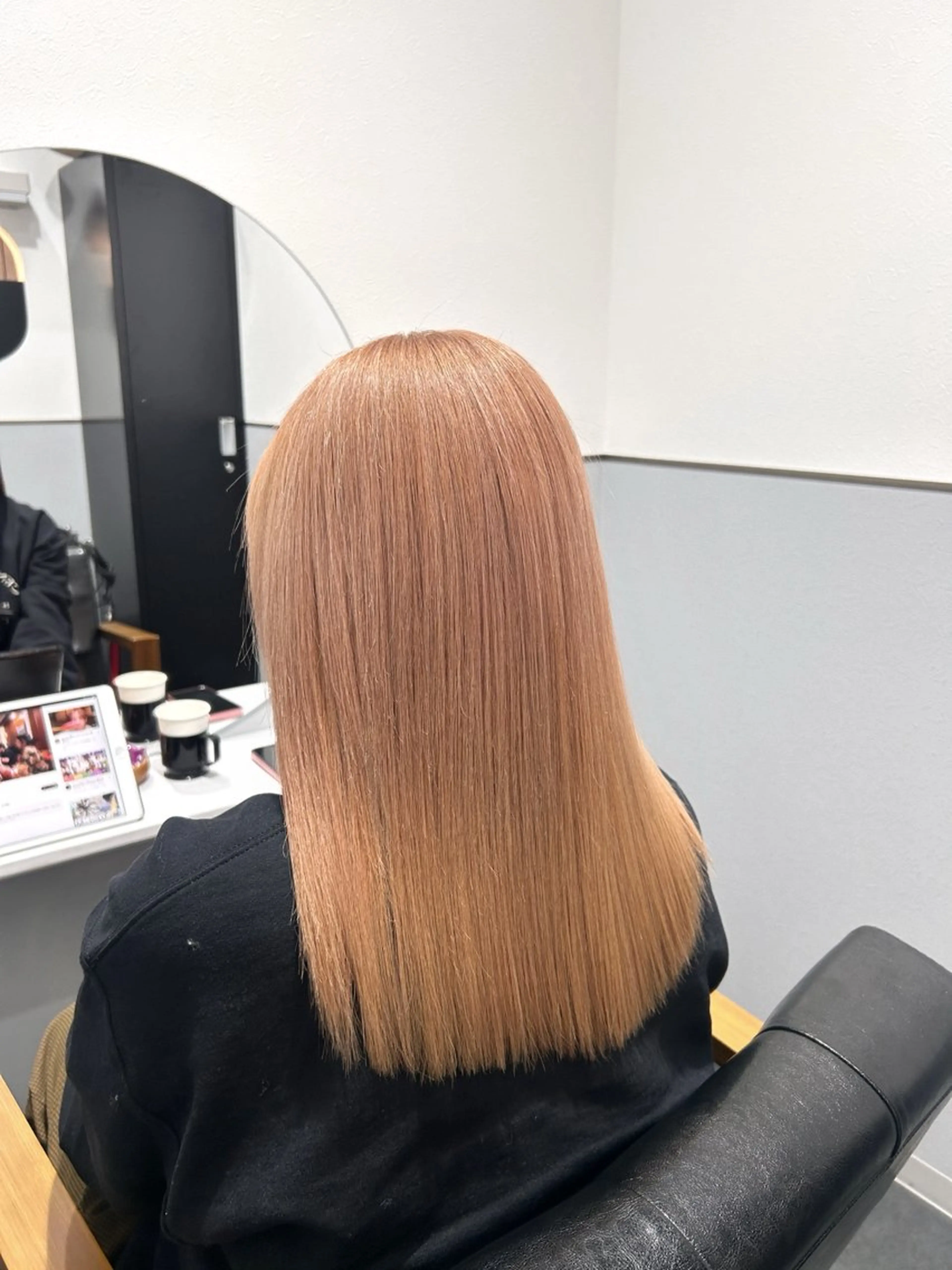 セミロング カラー SHIKI押上 ハラサワアヤカのヘアスタイル