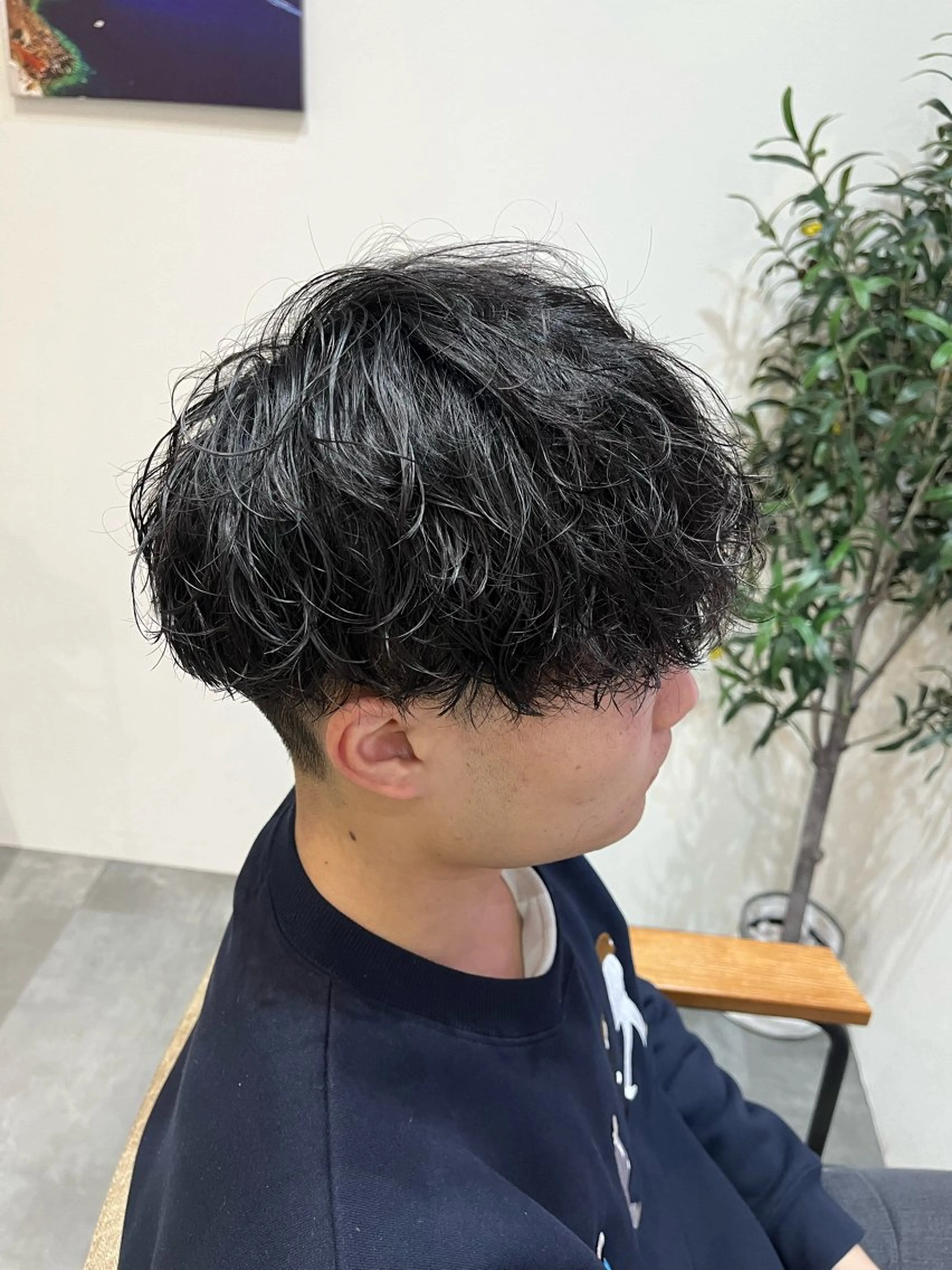 パーマ メンズ 藤田 詩織のヘアスタイル