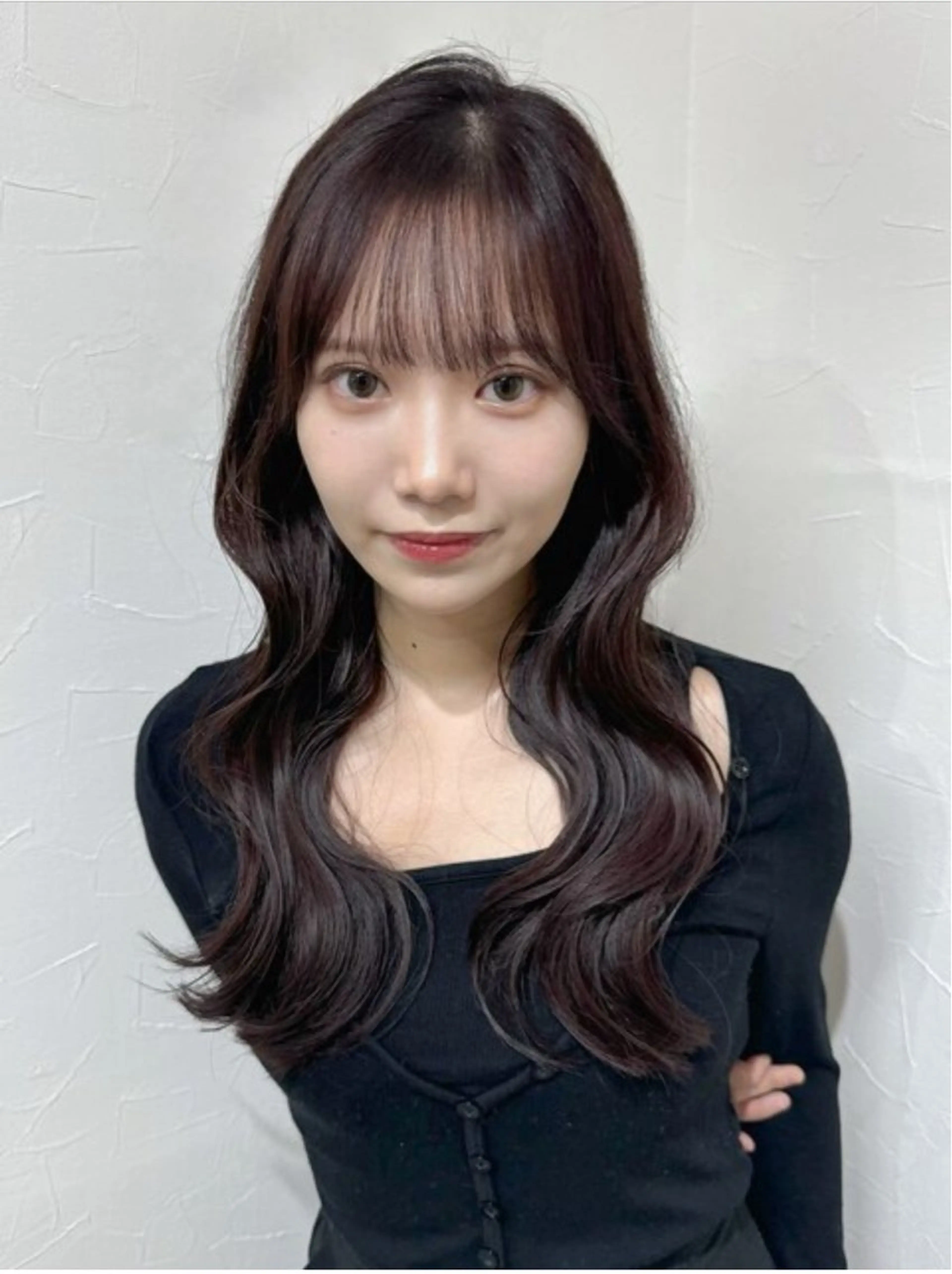 ロング カット ヘアカラー トリートメント レイヤー/韓国風 三好悠生のヘアスタイル