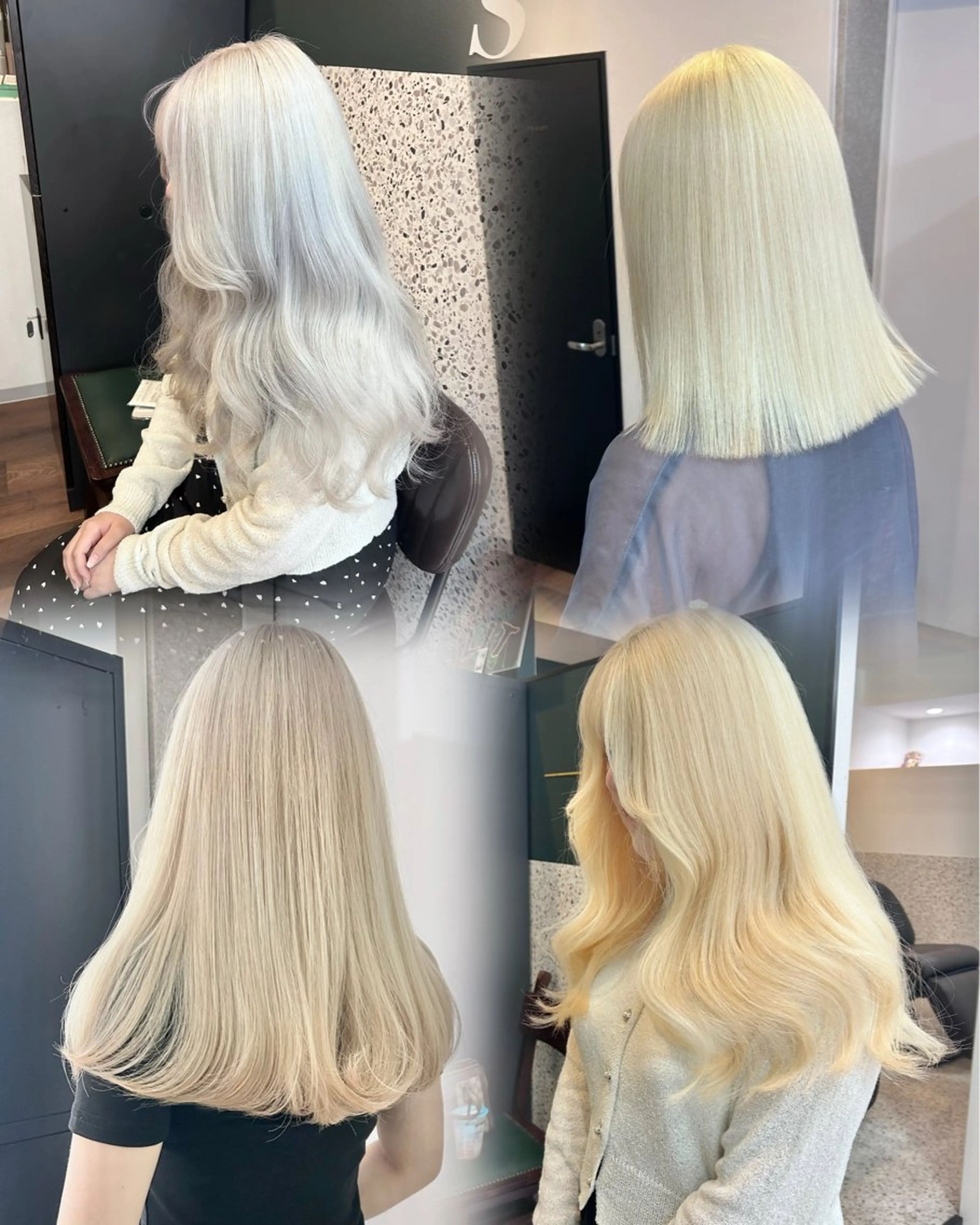 ロング カット ヘアカラー トリートメント FRAME+spa&hair roomなんば駅前店所属・🌸MAYU🌸 ハイトーン➕レイヤーのヘアスタイル