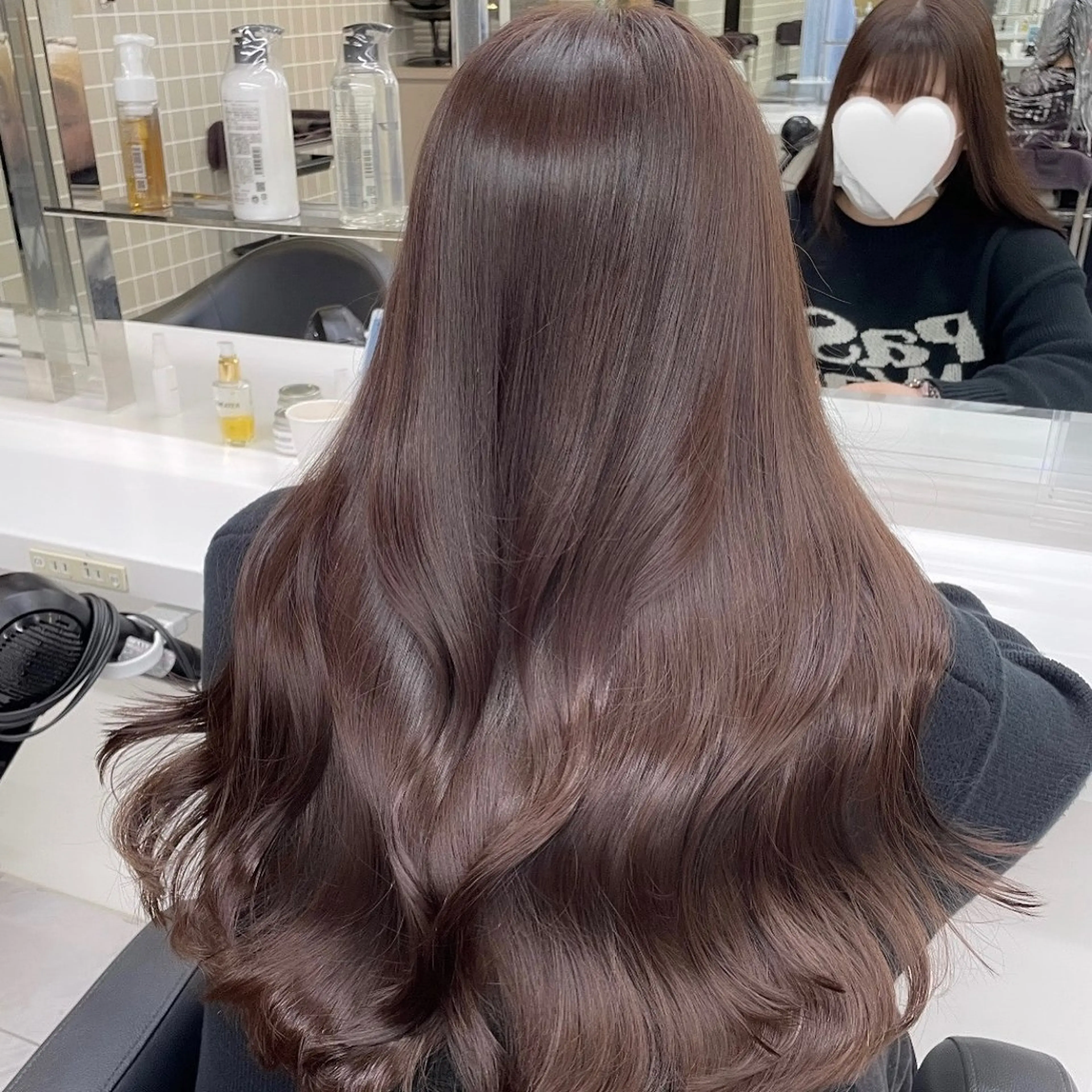 ロング ヘアカラー トリートメント 🤍透明感/韓国風/ レイヤー/優大🤍のヘアスタイル