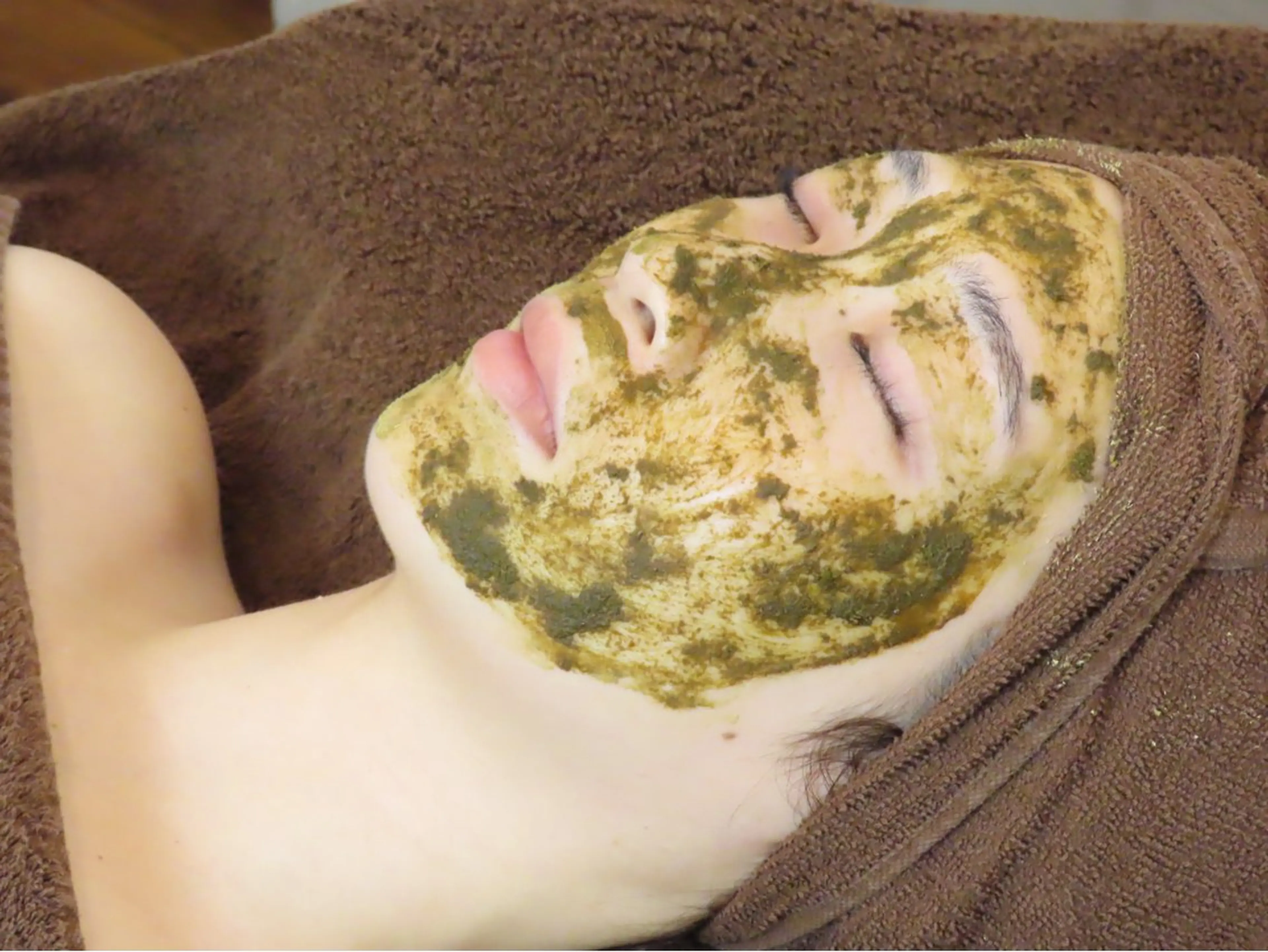 本日限定！ハーブピーリング(剥離無し)パック付きの写真