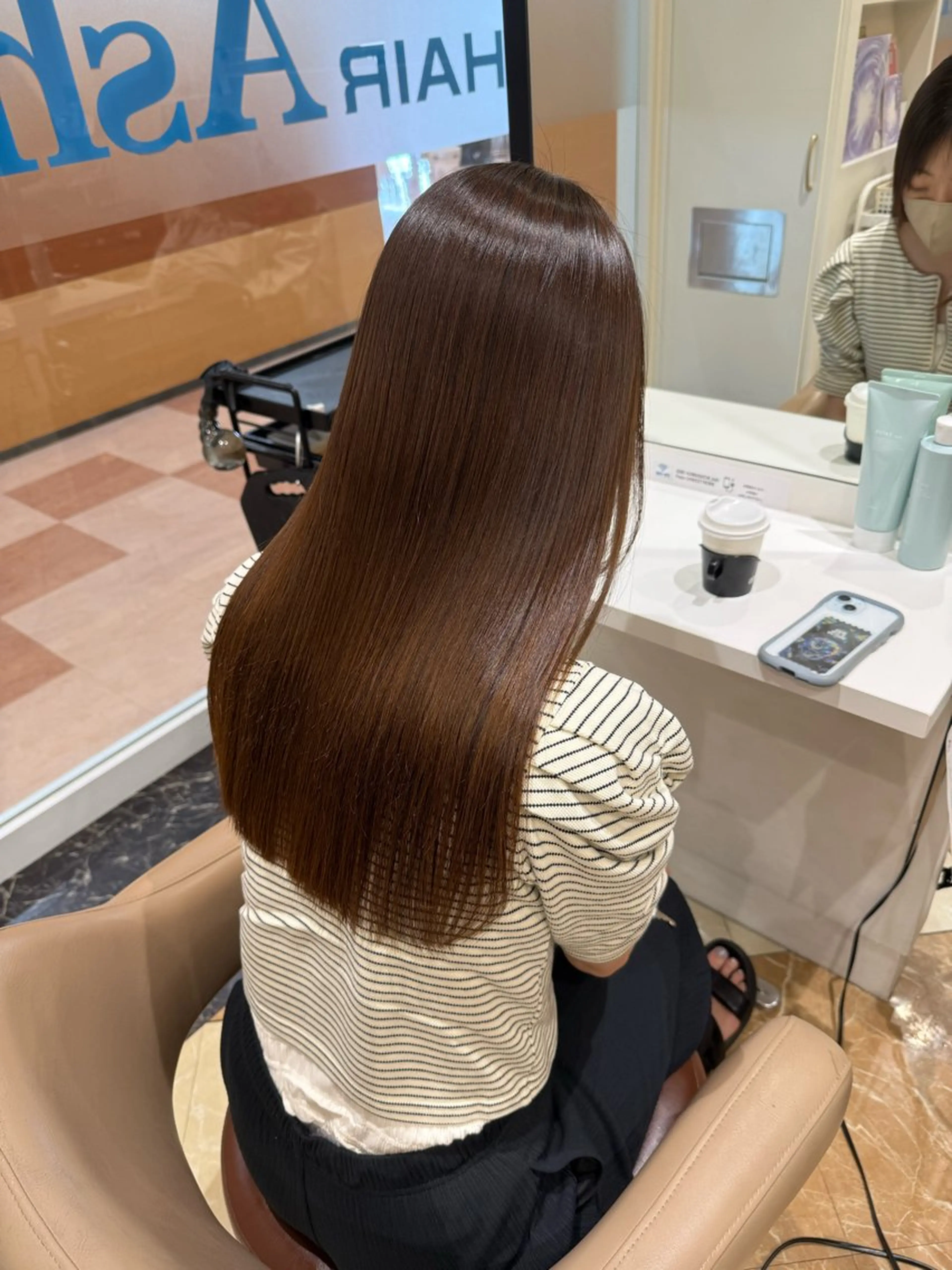 セミロング カラー 髪質改善 カット ヘアカラー トリートメント 髪質改善カラー/店長 宮内秀峰のヘアスタイル