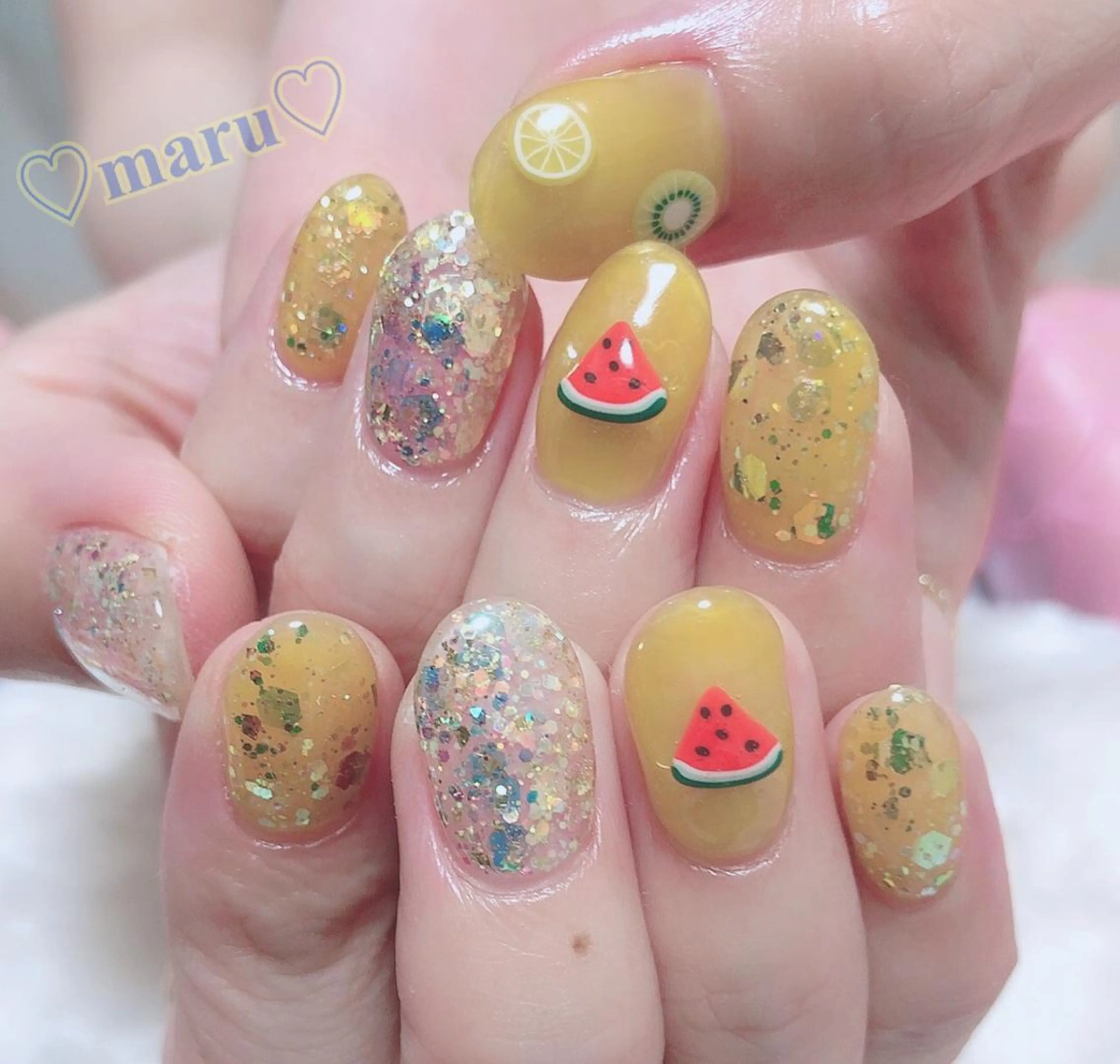 ネイル ハンドネイル フットネイル まるみ ♡のネイルデザイン