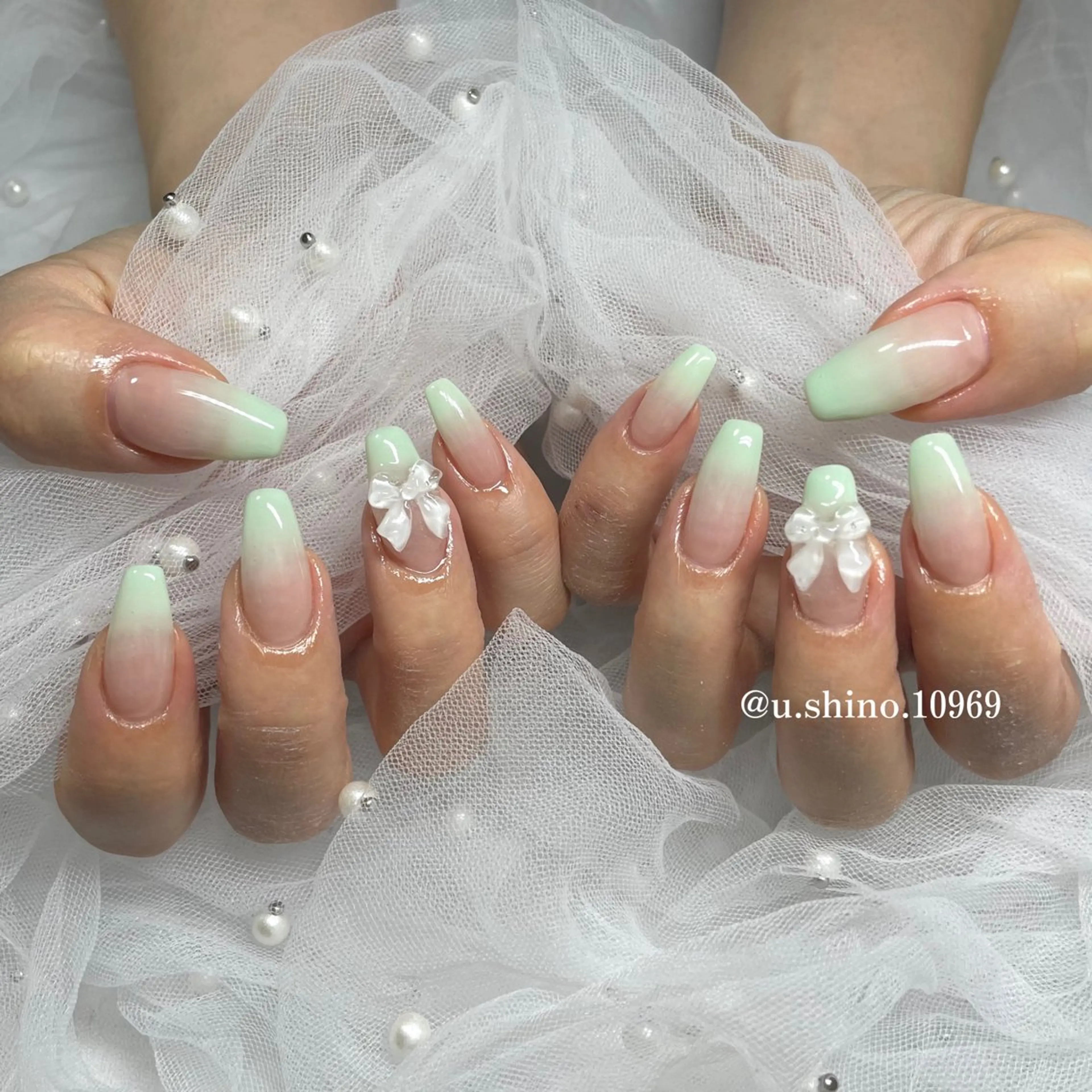 【ハンド】カラーグラデーション🌷(オフあり)の写真