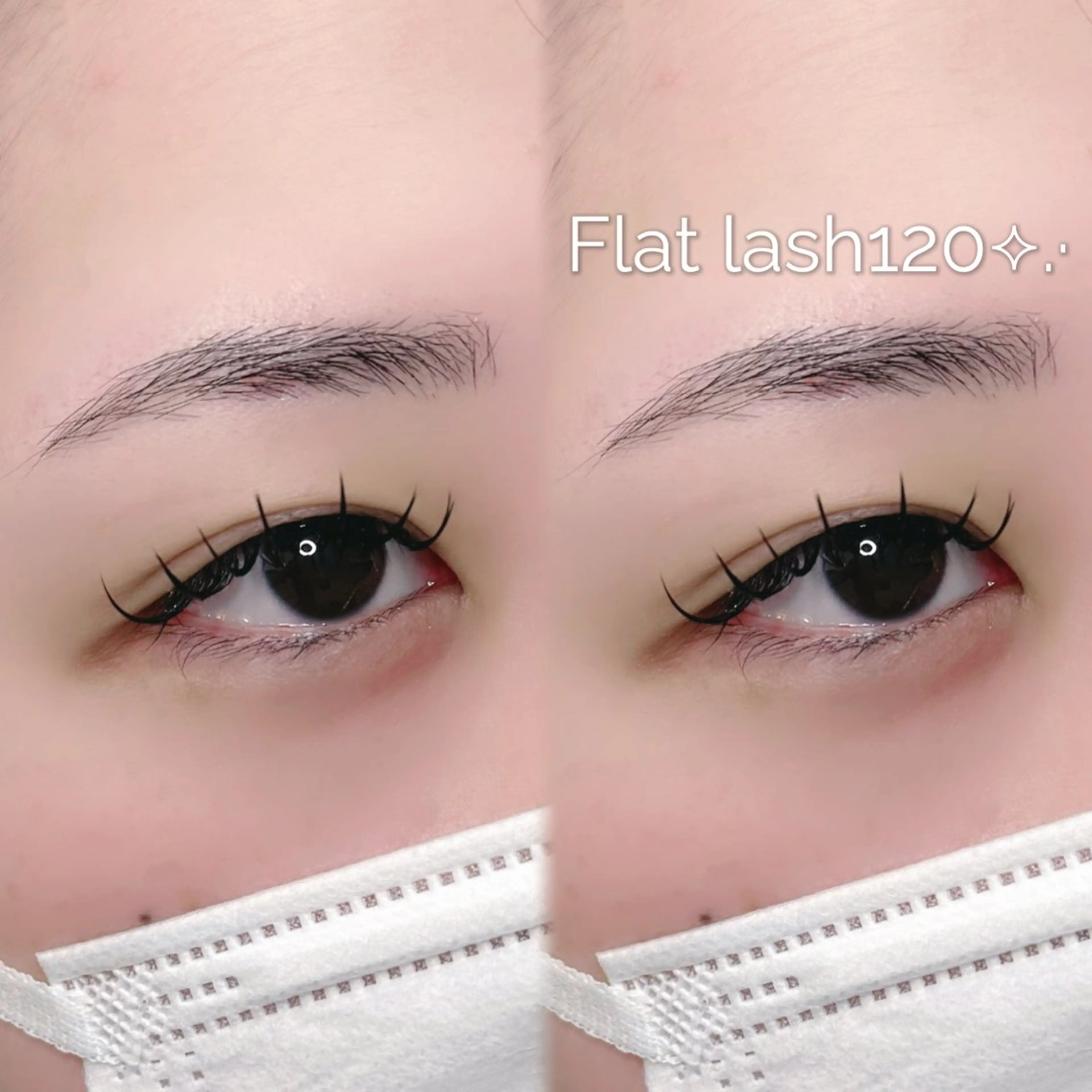 マツエク・マツパ 束感まつ毛 フラットラッシュ 韓国風マツエク パリジェンヌラッシュリフト まつげパーマ マツエク mizuki/束感 まつエク/似合わせ眉のマツエク・マツパデザイン