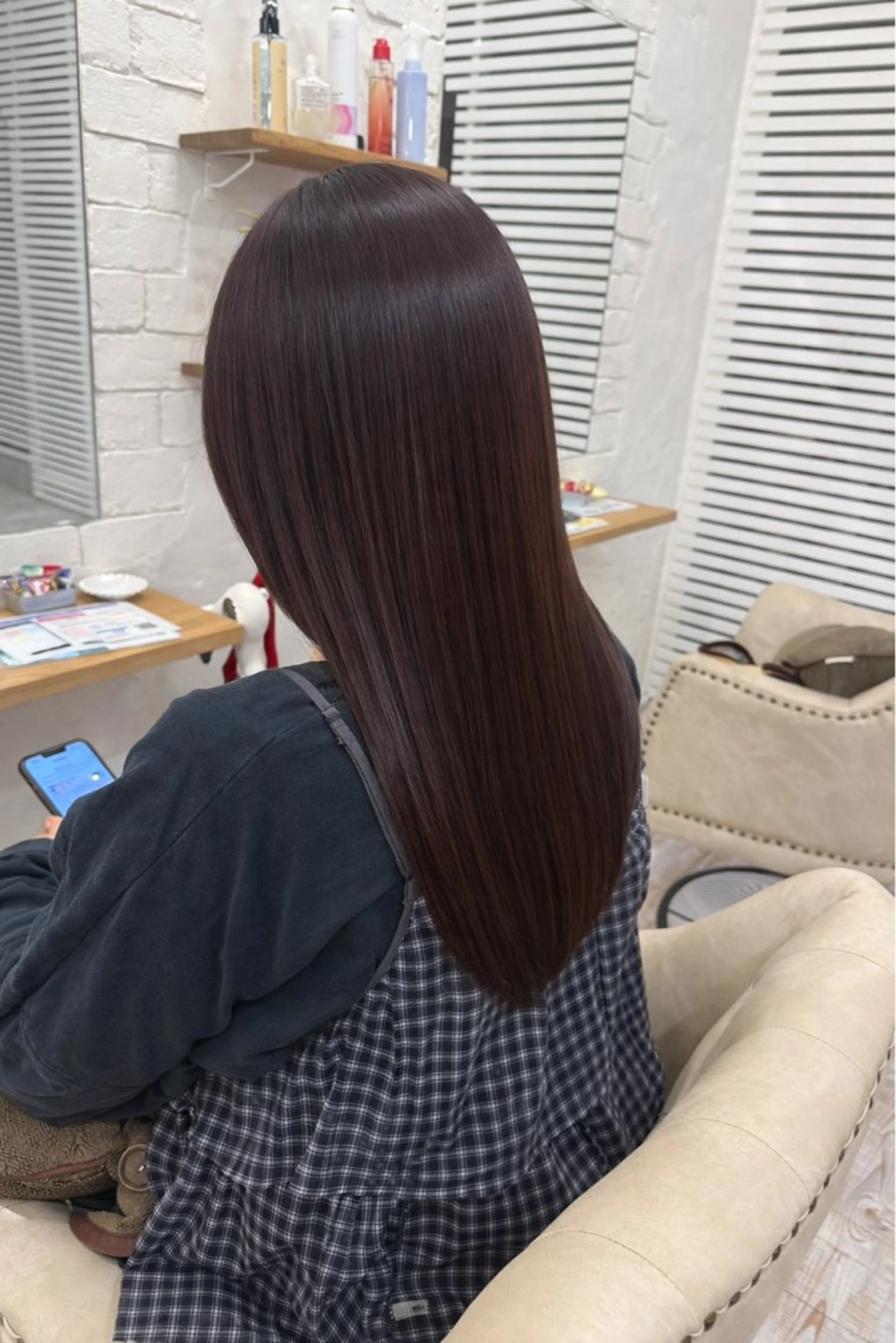ロング カラー latte  hair lemie所属・山崎 更紗のヘアスタイル