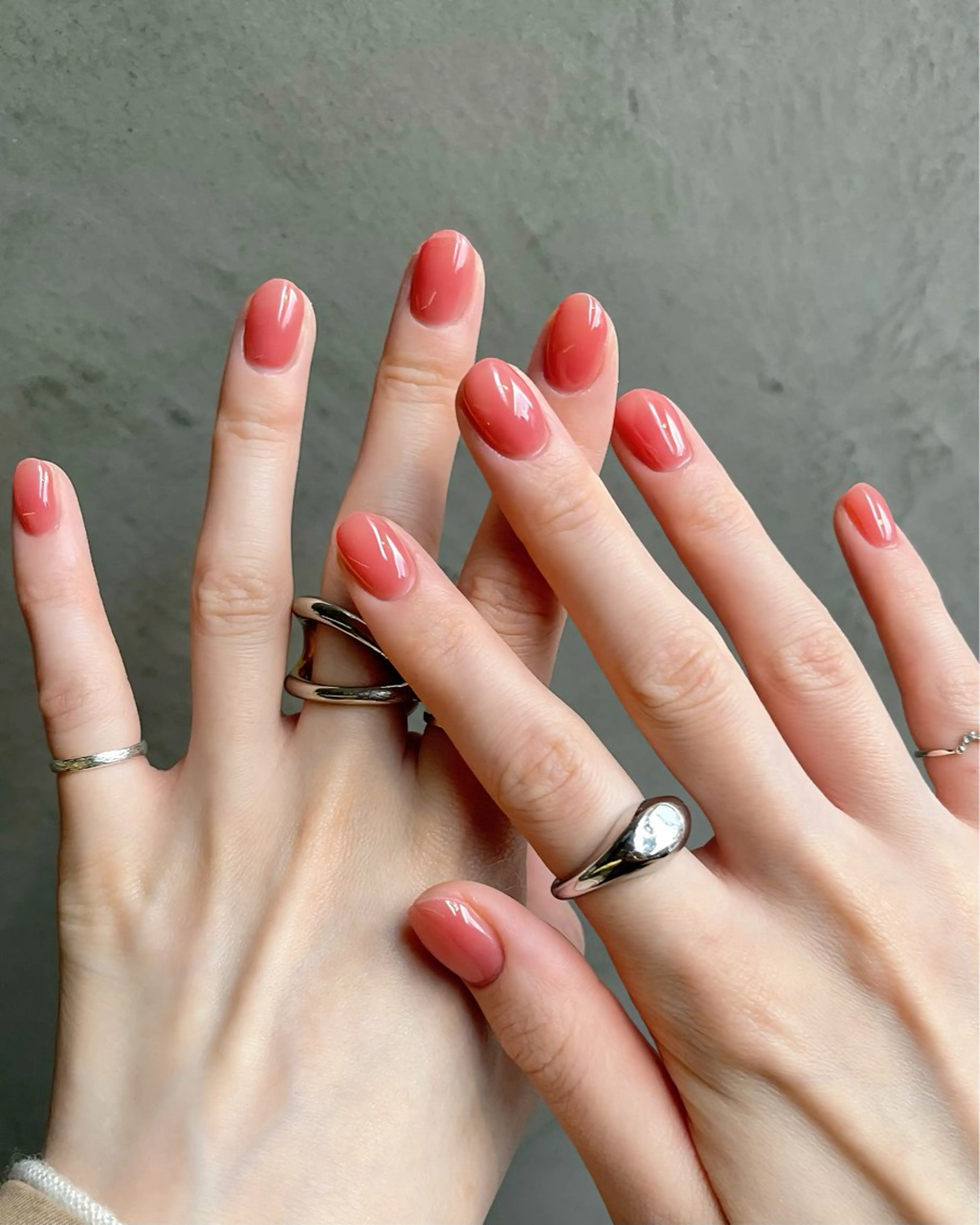 ネイル オフィスネイル ワンカラーネイル リボン 夏ネイル ワンホンネイル ハンドネイル ハンドケア 🫧OPELIA NAIL渋谷🫧のネイルデザイン