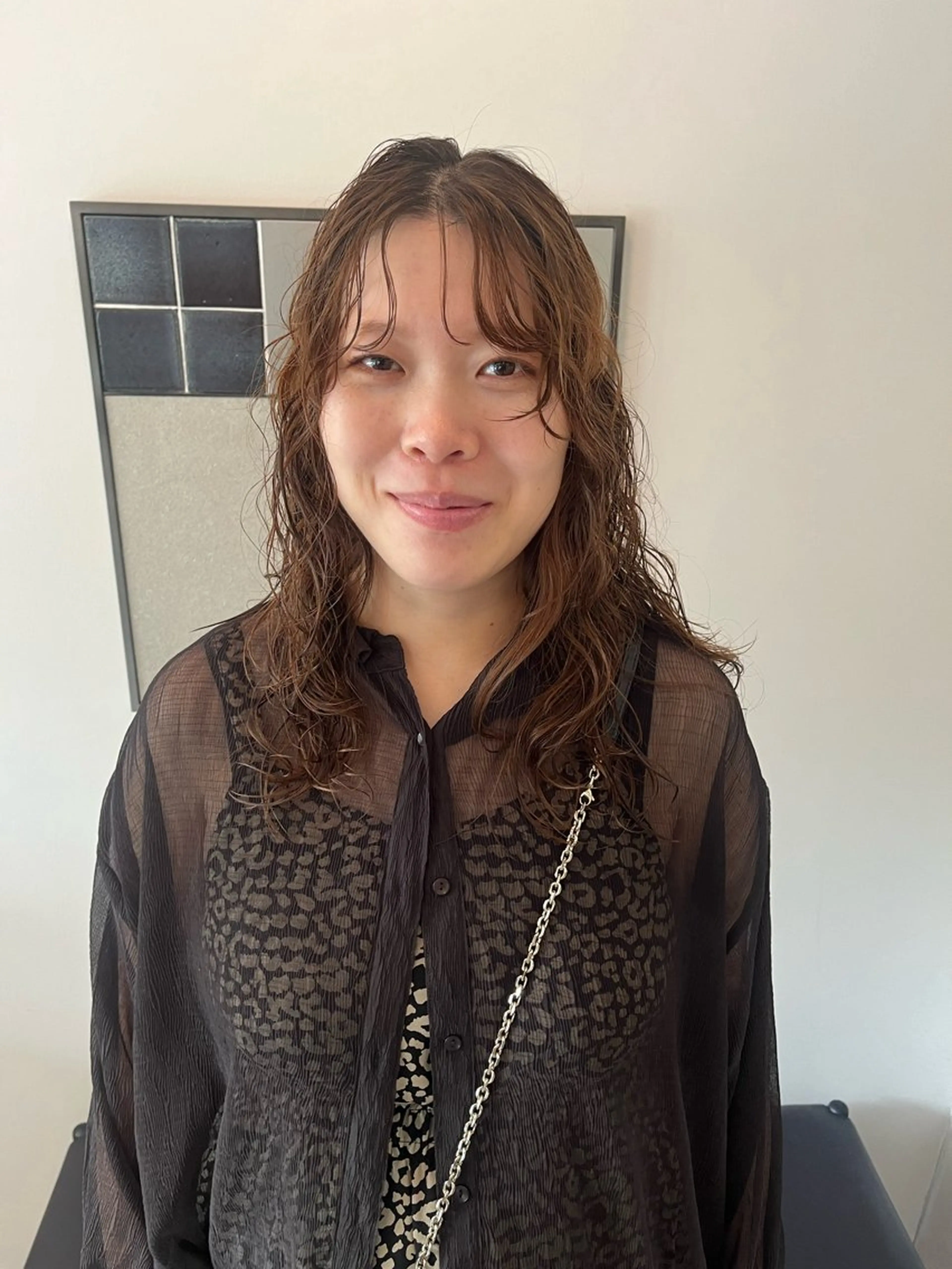 ロング パーマ 彩葉/ブリーチ/ カットモデル栄・伏見のヘアスタイル