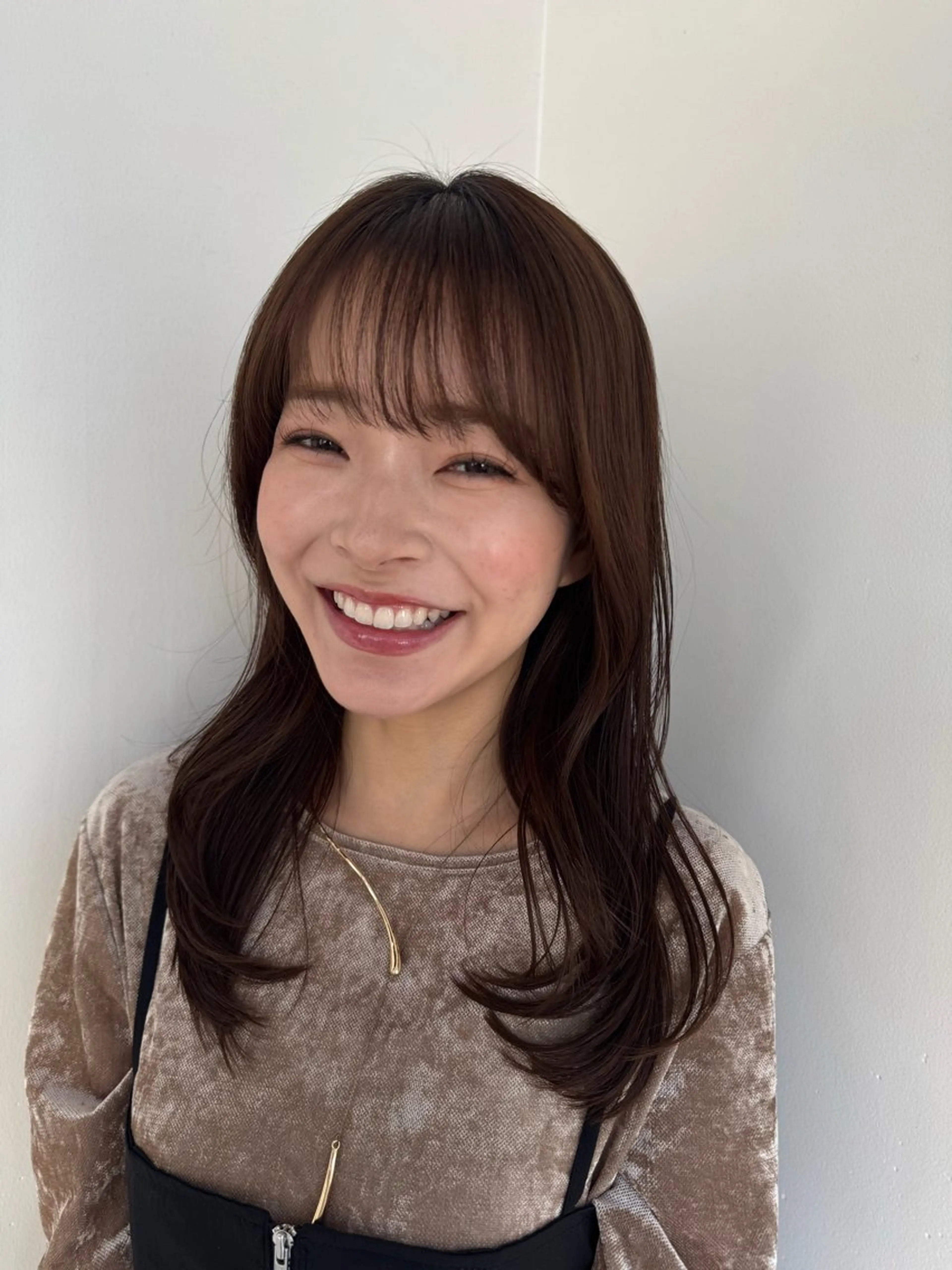 ミディアム カラー カット ヘアカラー トリートメント 透明感カラー/レイ ヤー/Nana🌈のヘアスタイル