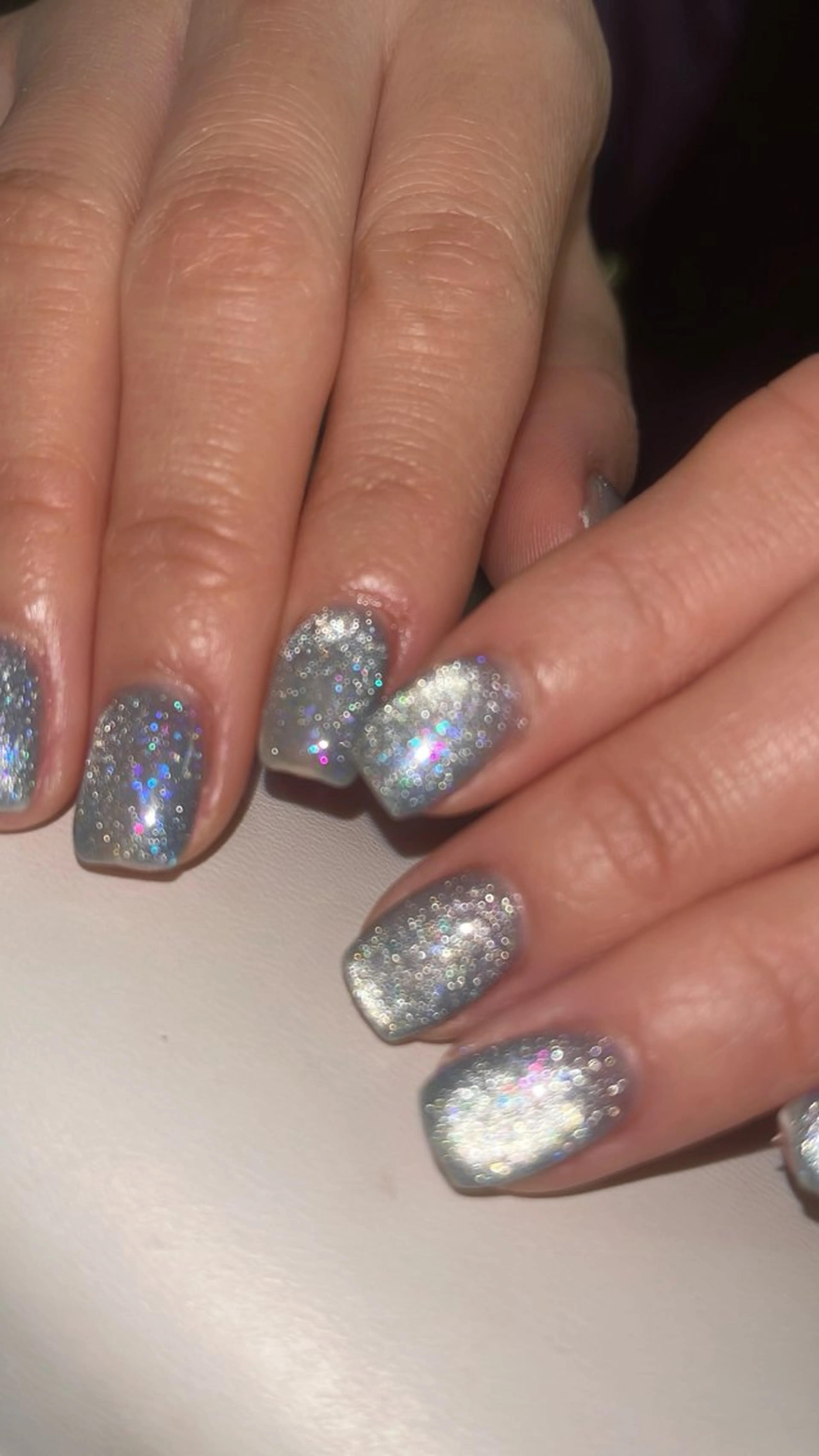 ネイル フラッシュネイル フレンチネイル ハート ラメ(グリッター) ラメグラデーション ハンドネイル SAKU  nail[サクネイル]所属・SAKU nail 作島茜のネイルデザイン