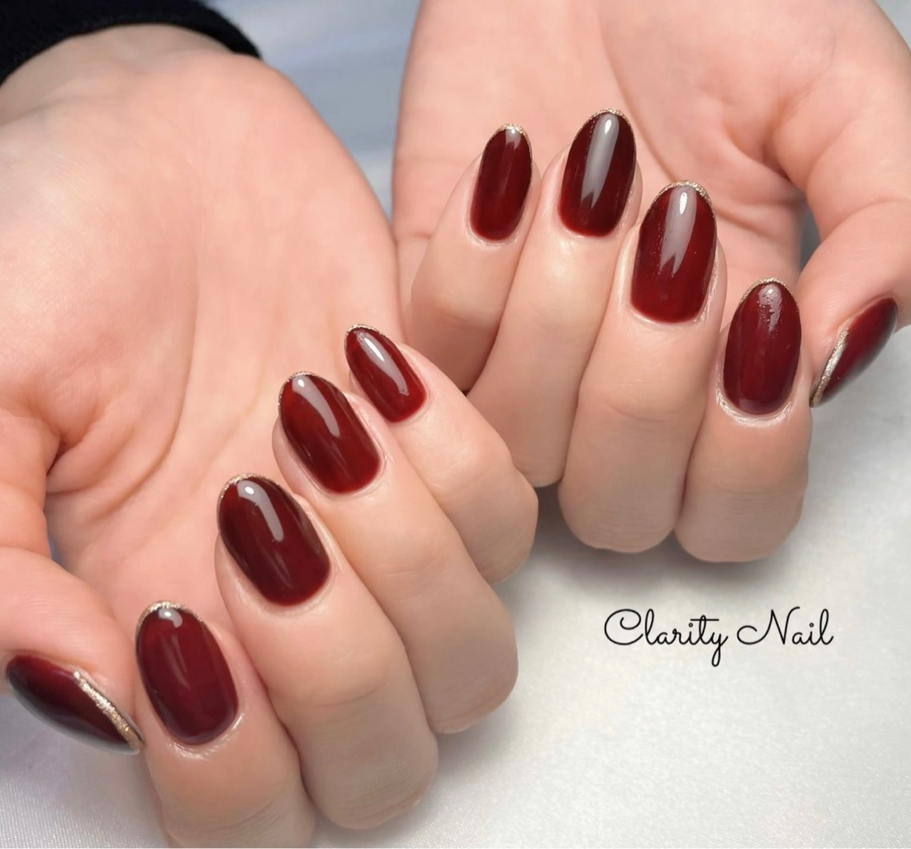 ネイル ラメ(グリッター) ワンカラーネイル ハンドネイル Clarity Nailのネイルデザイン