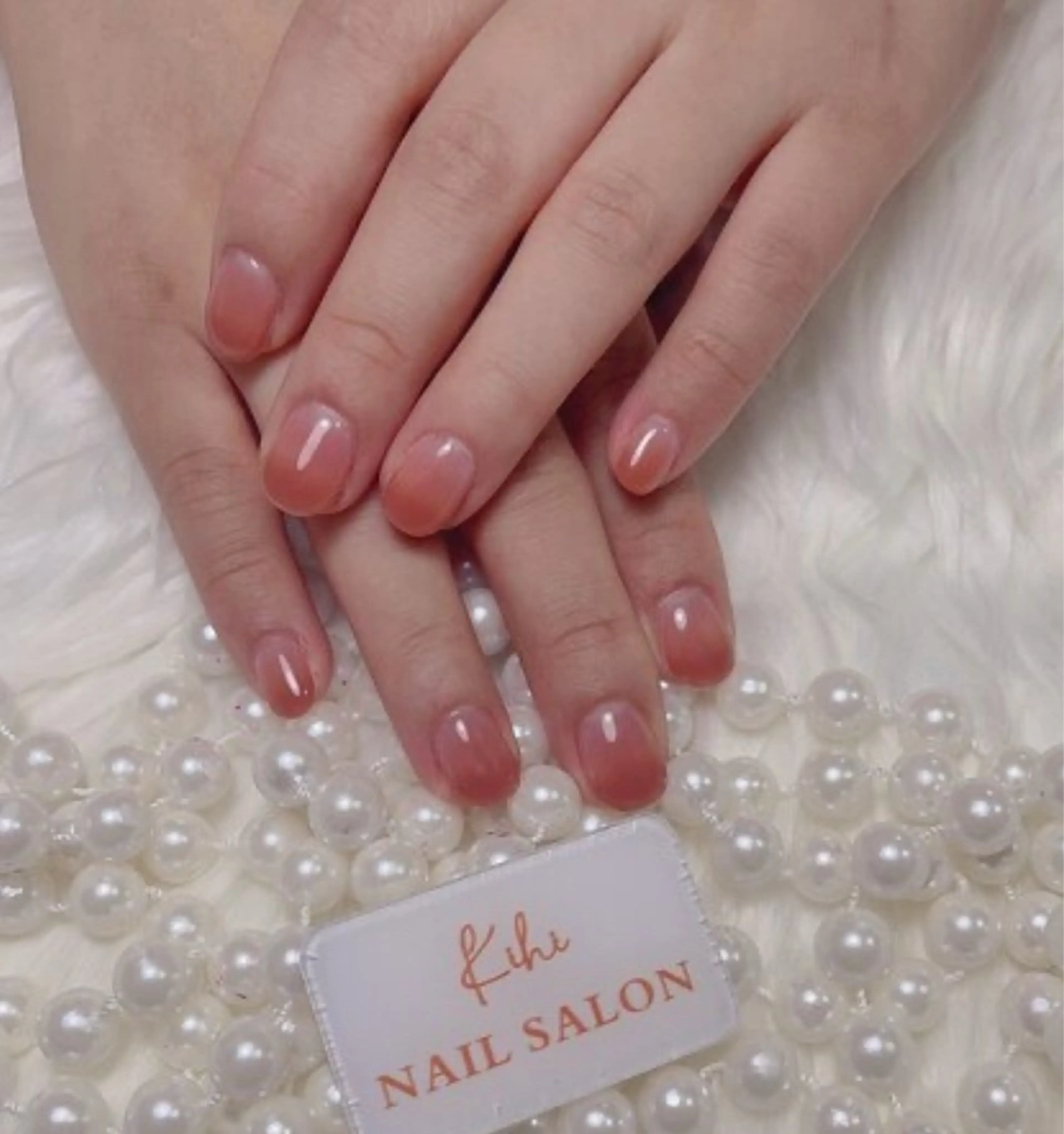 ネイル アートネイル フレンチネイル ジェルネイル グラデーション 韓国ネイル 村中 ハナのネイルデザイン