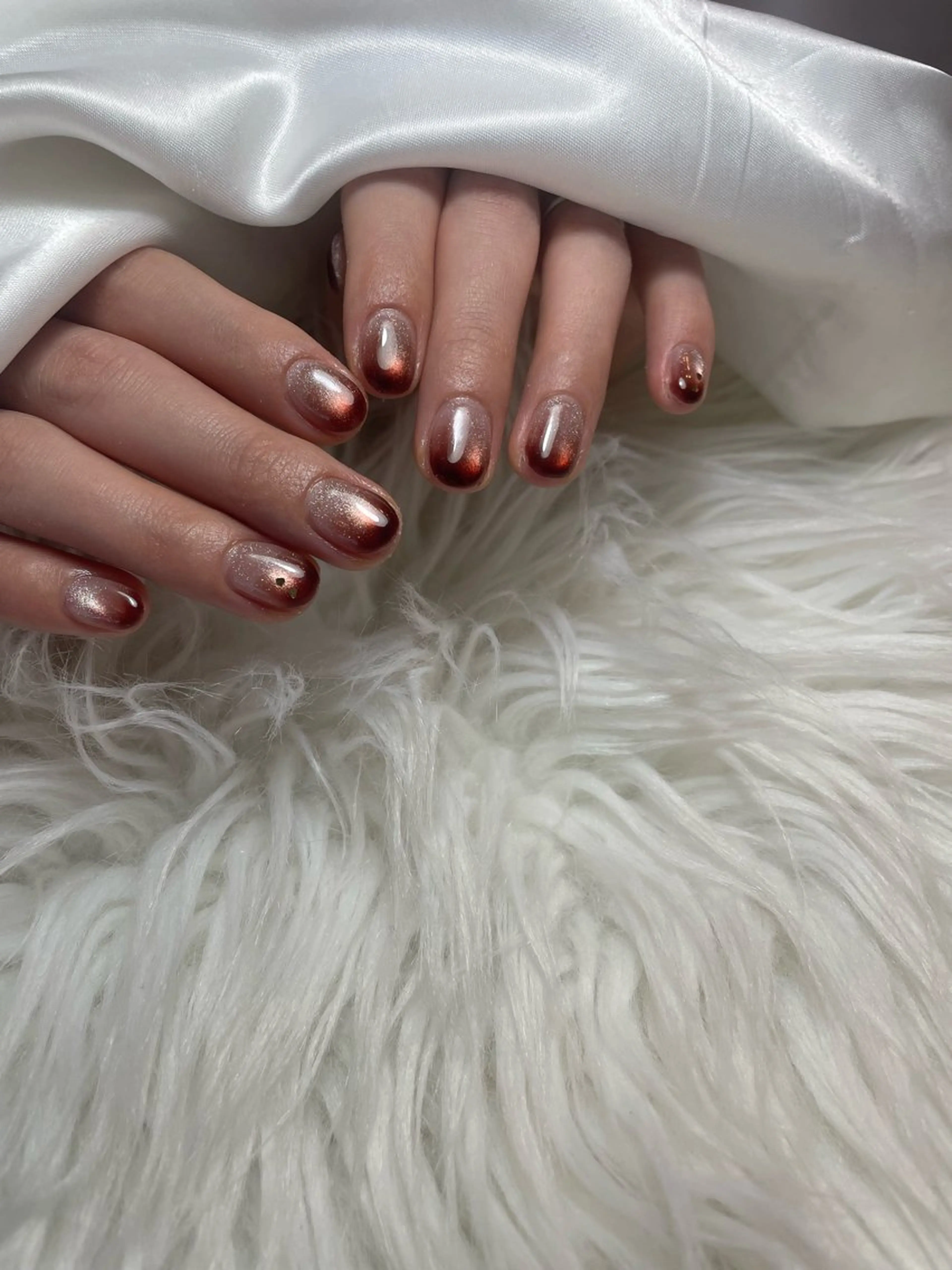 ネイル ブルー キラキラネイル 韓国ネイル マグネットネイル シンプルネイル ハンドネイル timtam --sakiのネイルデザイン