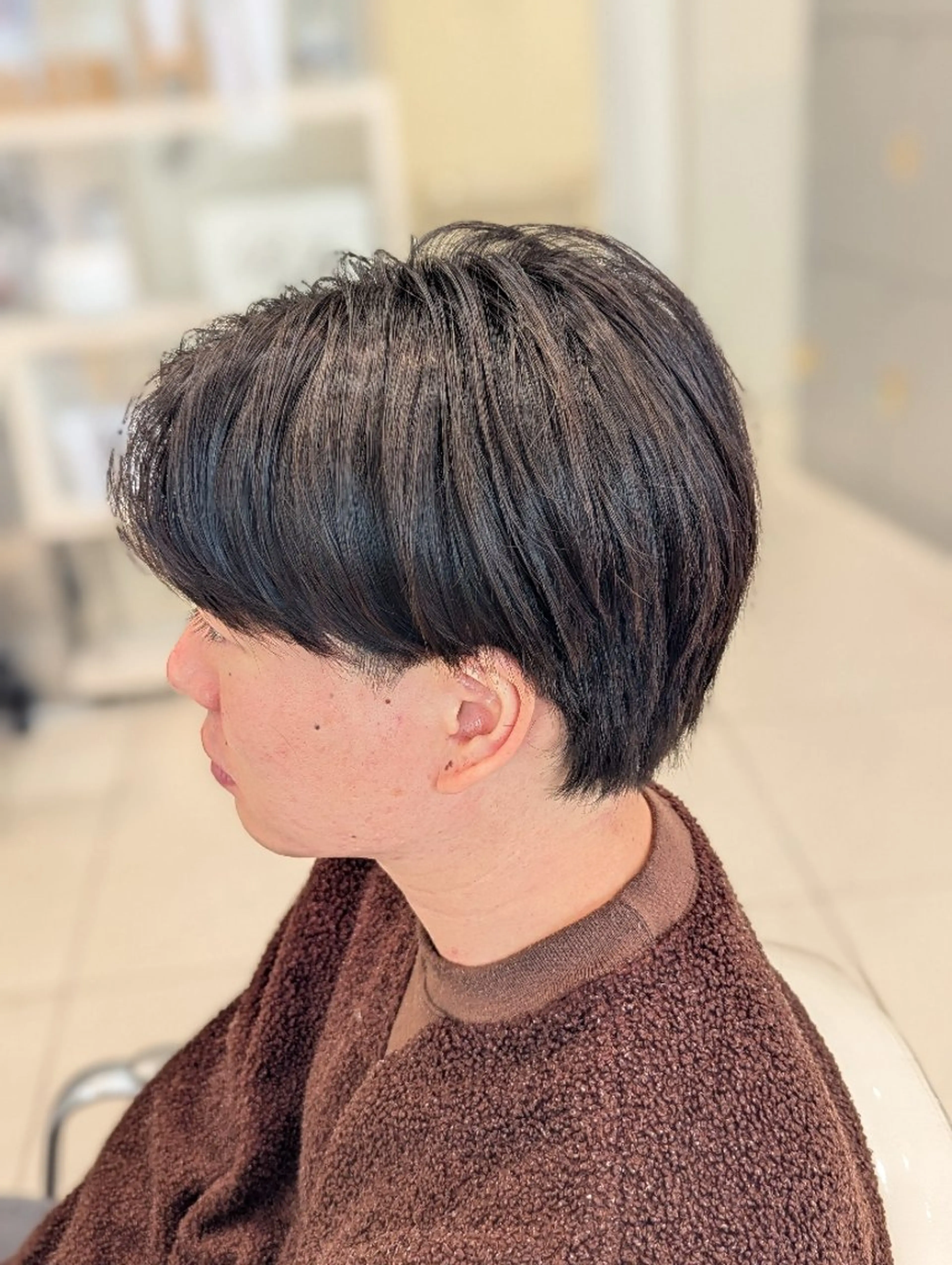 ショート パーマ メンズ カット パーマ 髪質改善 カミムラのヘアスタイル
