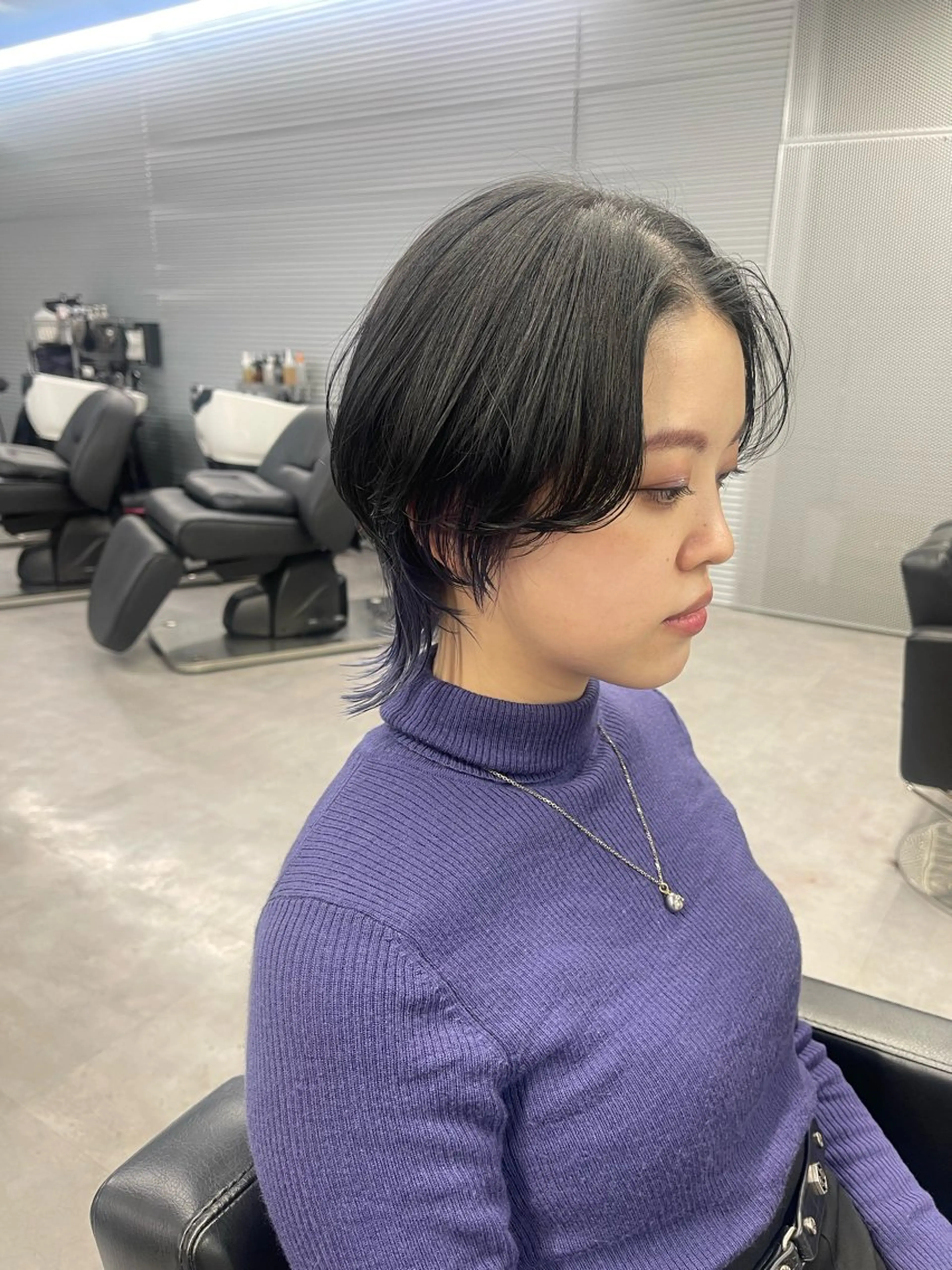 ショート ウルフカット 柏 ウルフ/レイヤー 田中佐和🐺のヘアスタイル