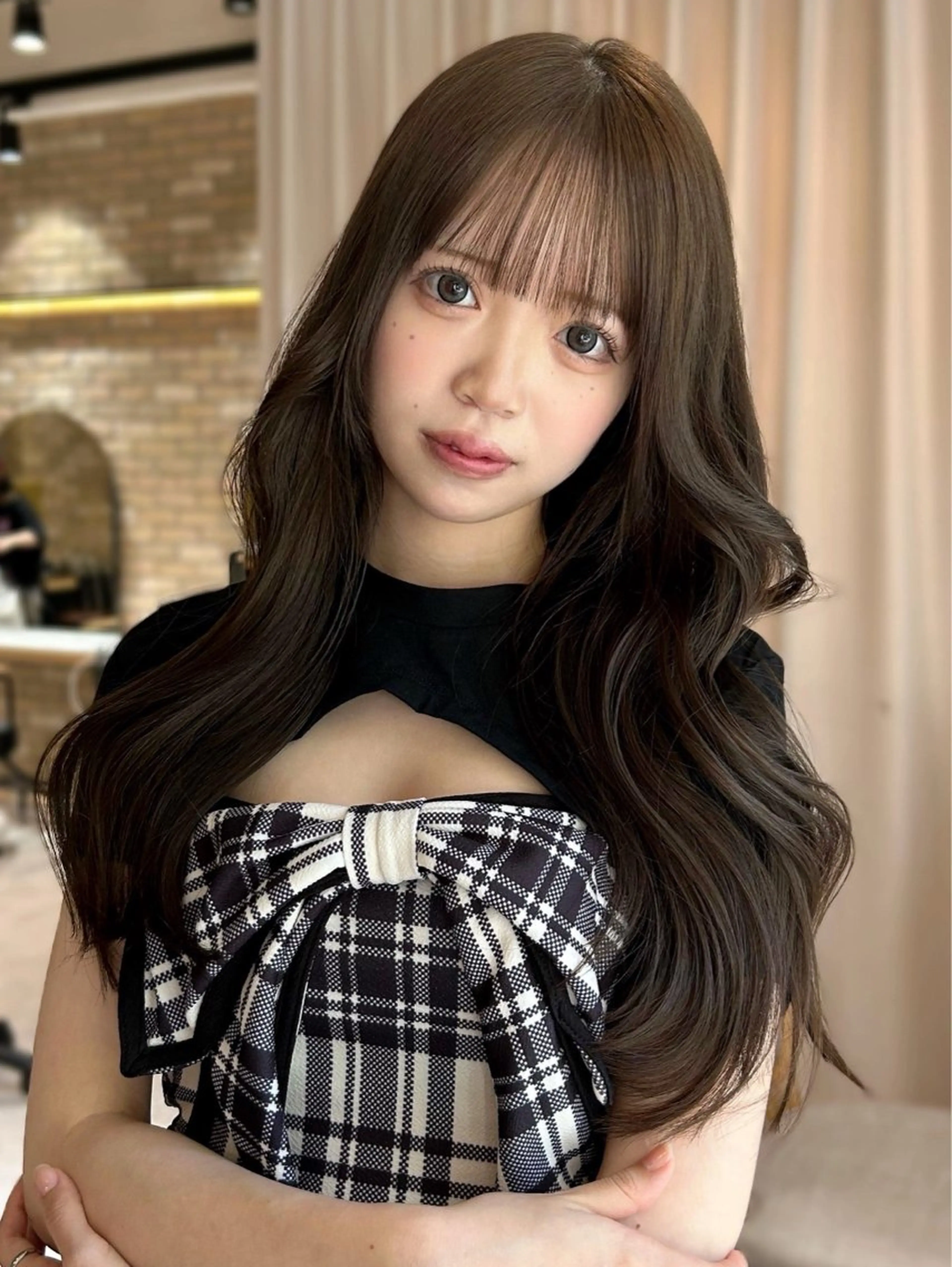 ロング カラー ヘアカラー レイヤースタイル COCORO 🎀のヘアスタイル