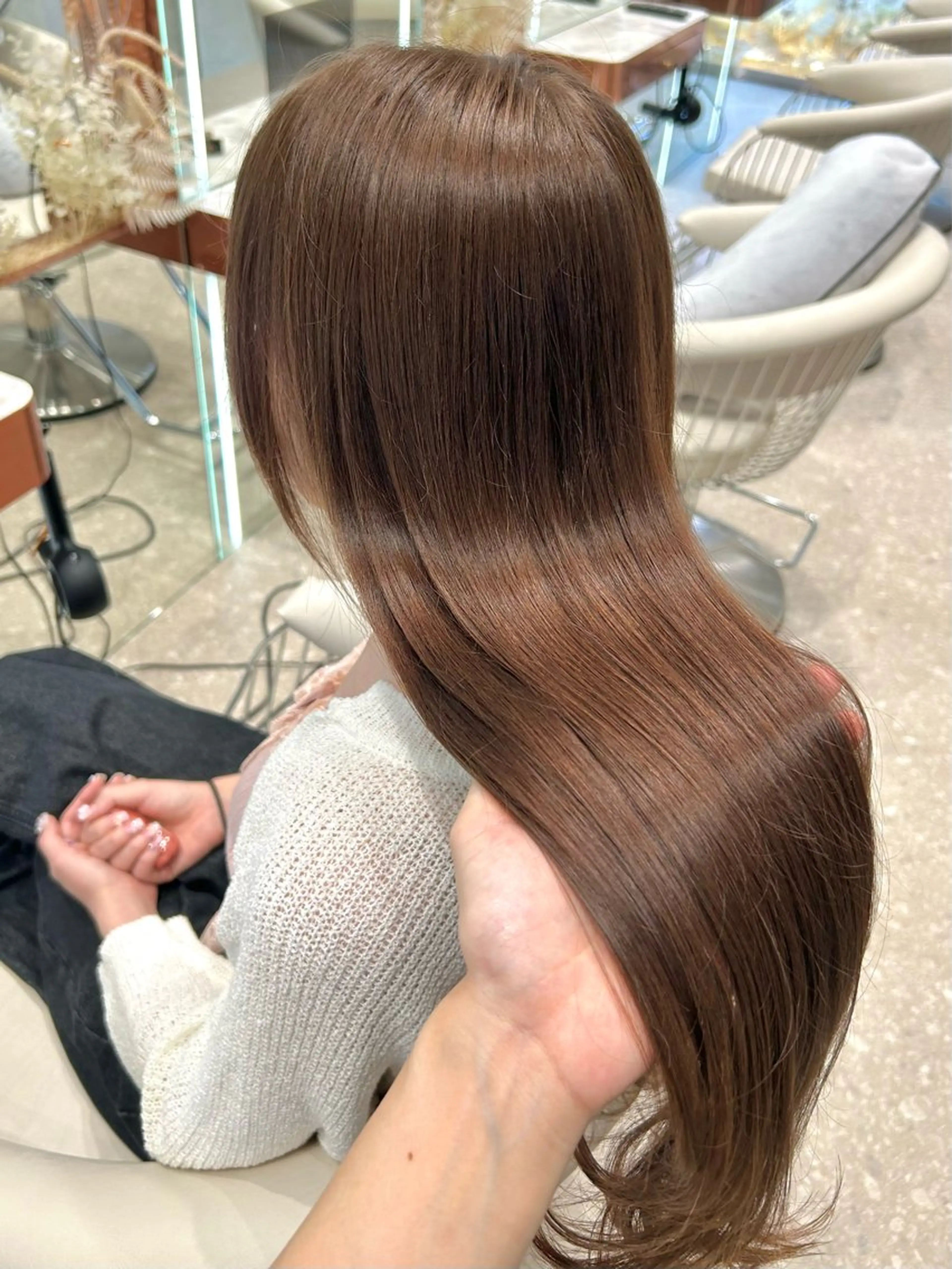 ロング カラー Luce横浜店所属・yuu 🪴 透明感 カラー/メンズパーマのヘアスタイル