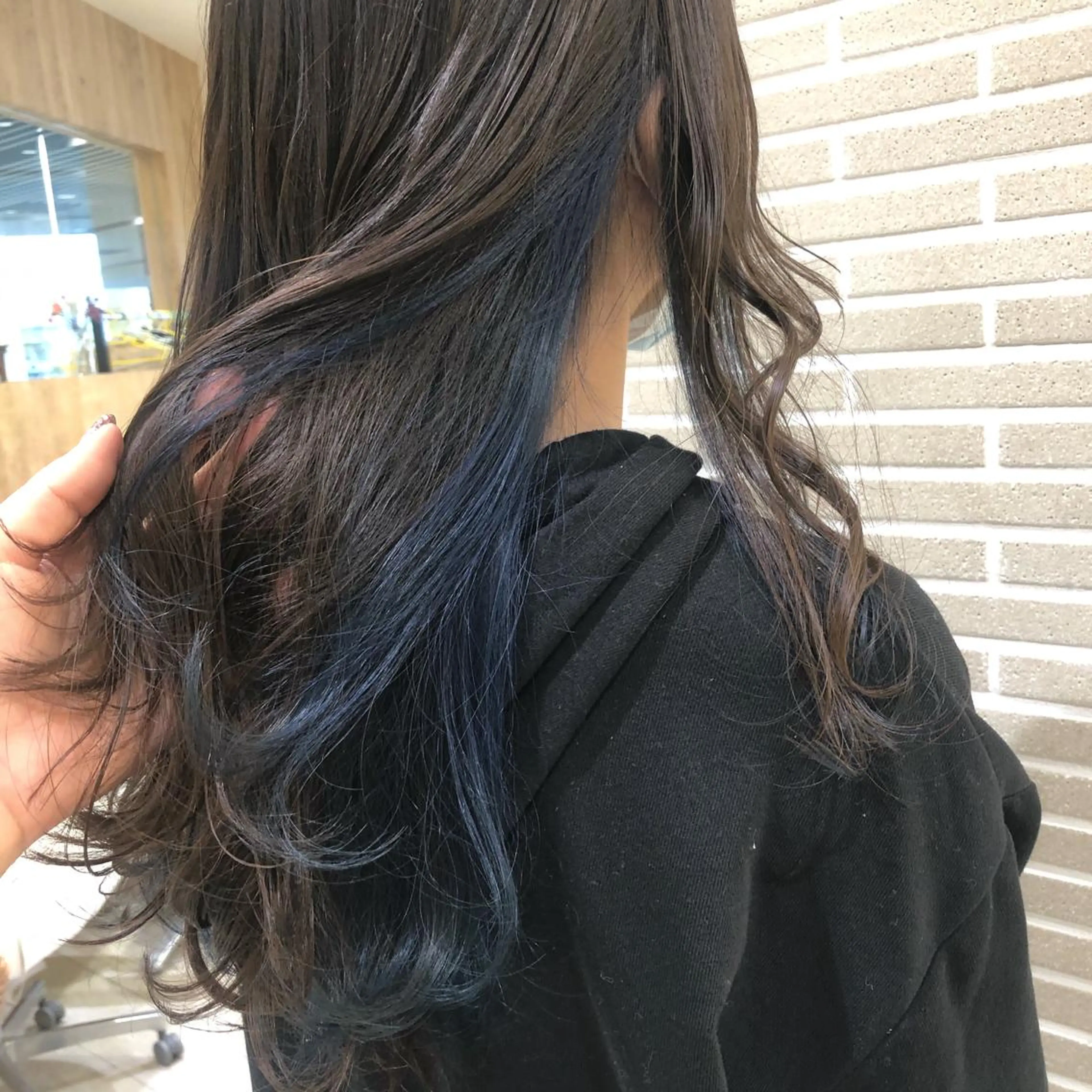 セミロング ヘアカラー 植田 菜月のヘアスタイル