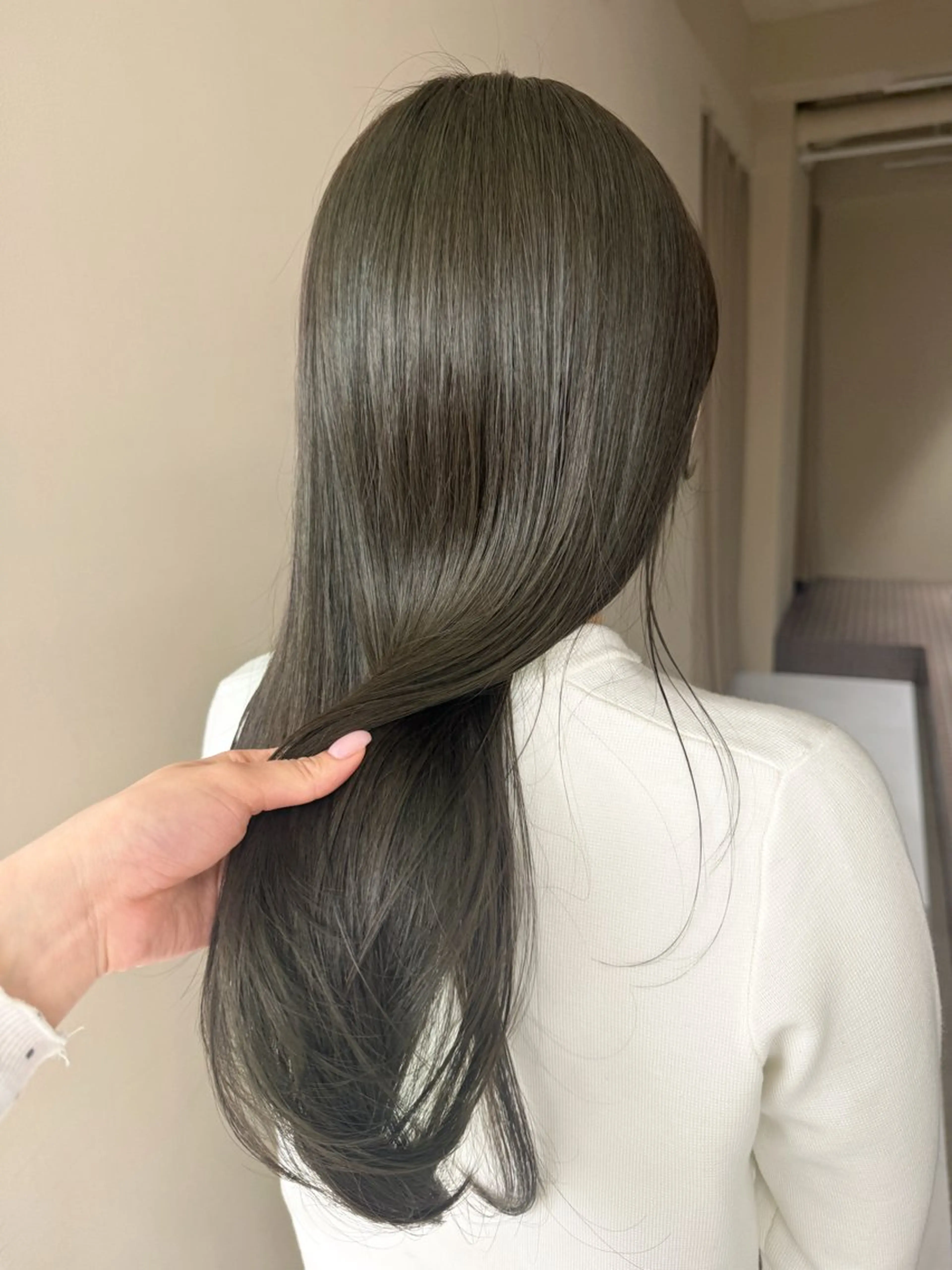 ロング カラー カット ヘアカラー トリートメント 表参道🌿赤み消し カラー/チナツのヘアスタイル