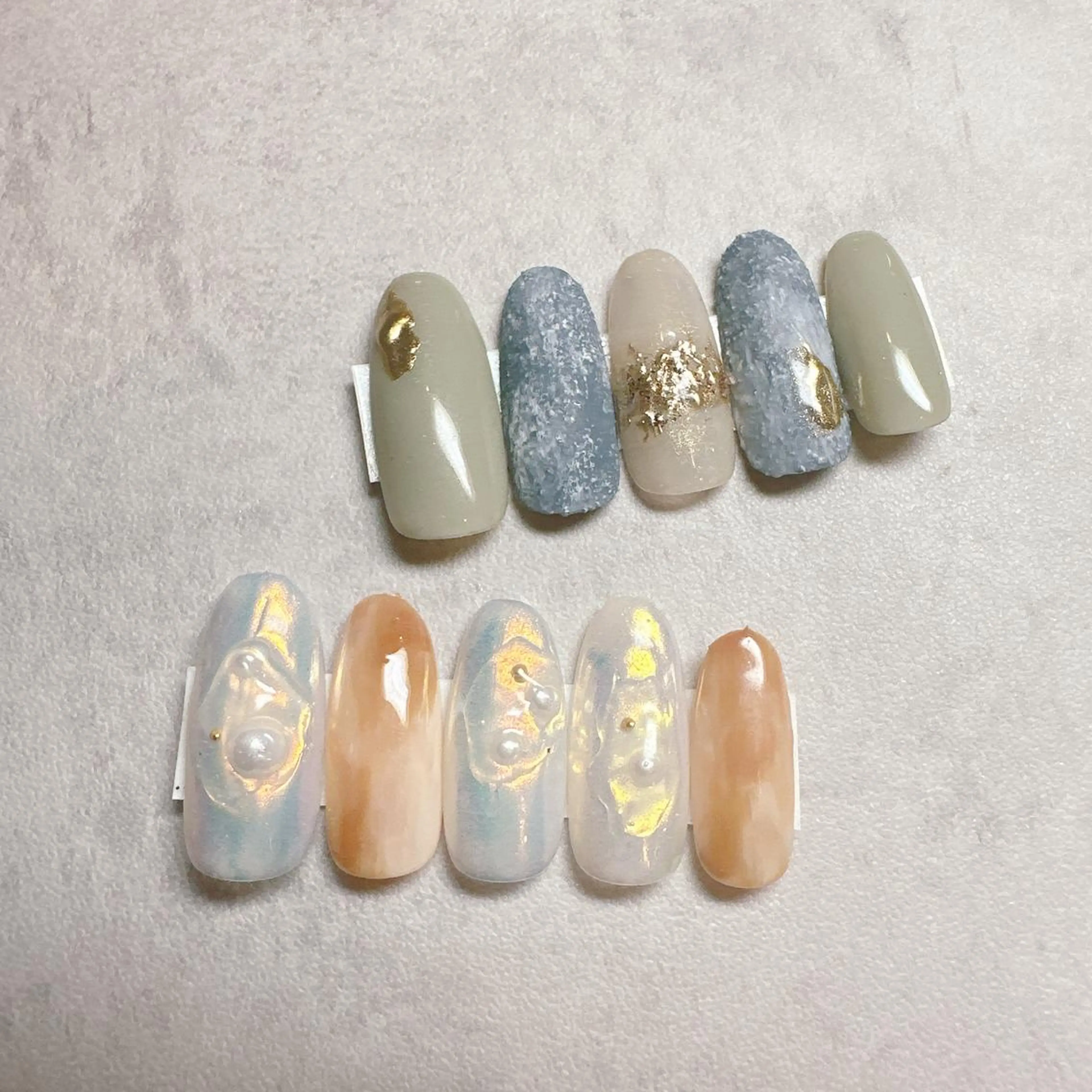 ネイル オーロラネイル キラキラネイル nailsalon mimi所属・後藤 美久のネイルデザイン