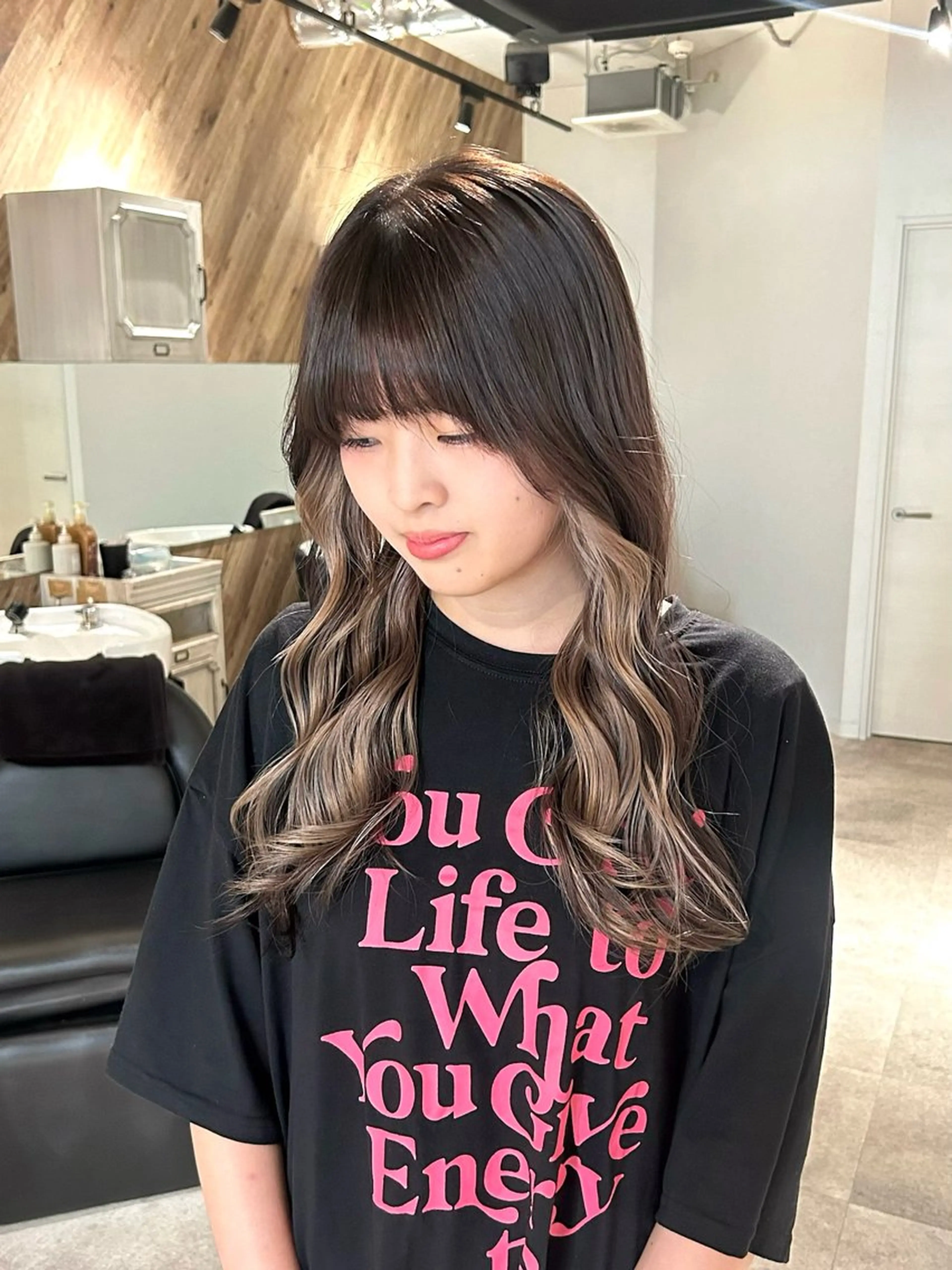 ロング ヘアカラー トリートメント 凌矢/カラーモデル /カットモデルのヘアスタイル