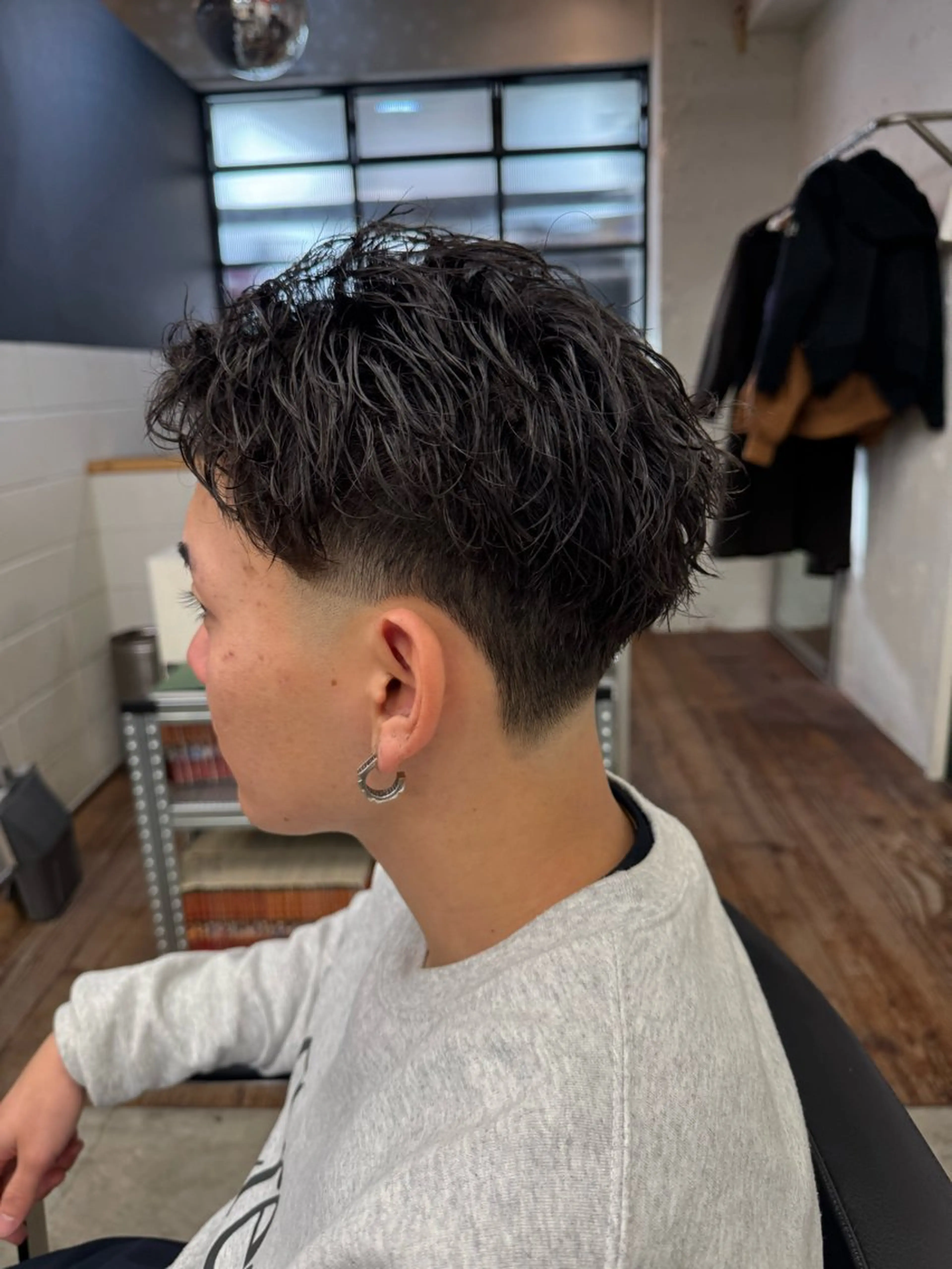 ショート メンズ フェードカット メンズパーマ メンズショート スキンフェード スパイキーショート カット トリートメント 💈メンズ特化💈 TASUKUのヘアスタイル