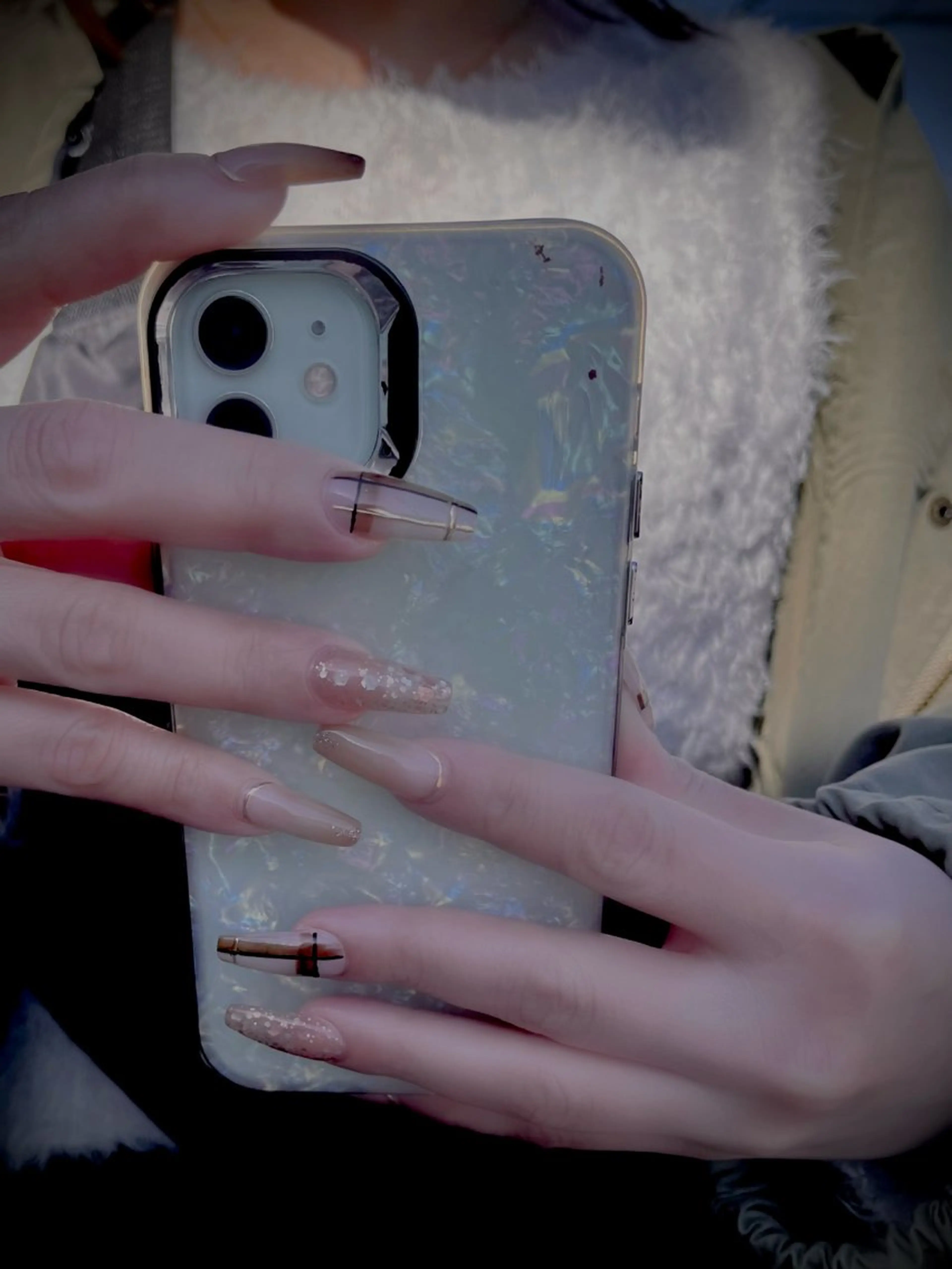 ネイル キラキラネイル マグネットネイル ワンカラーネイル スカルプネイル ワンホンネイル nine.🦋 YUKOのネイルデザイン