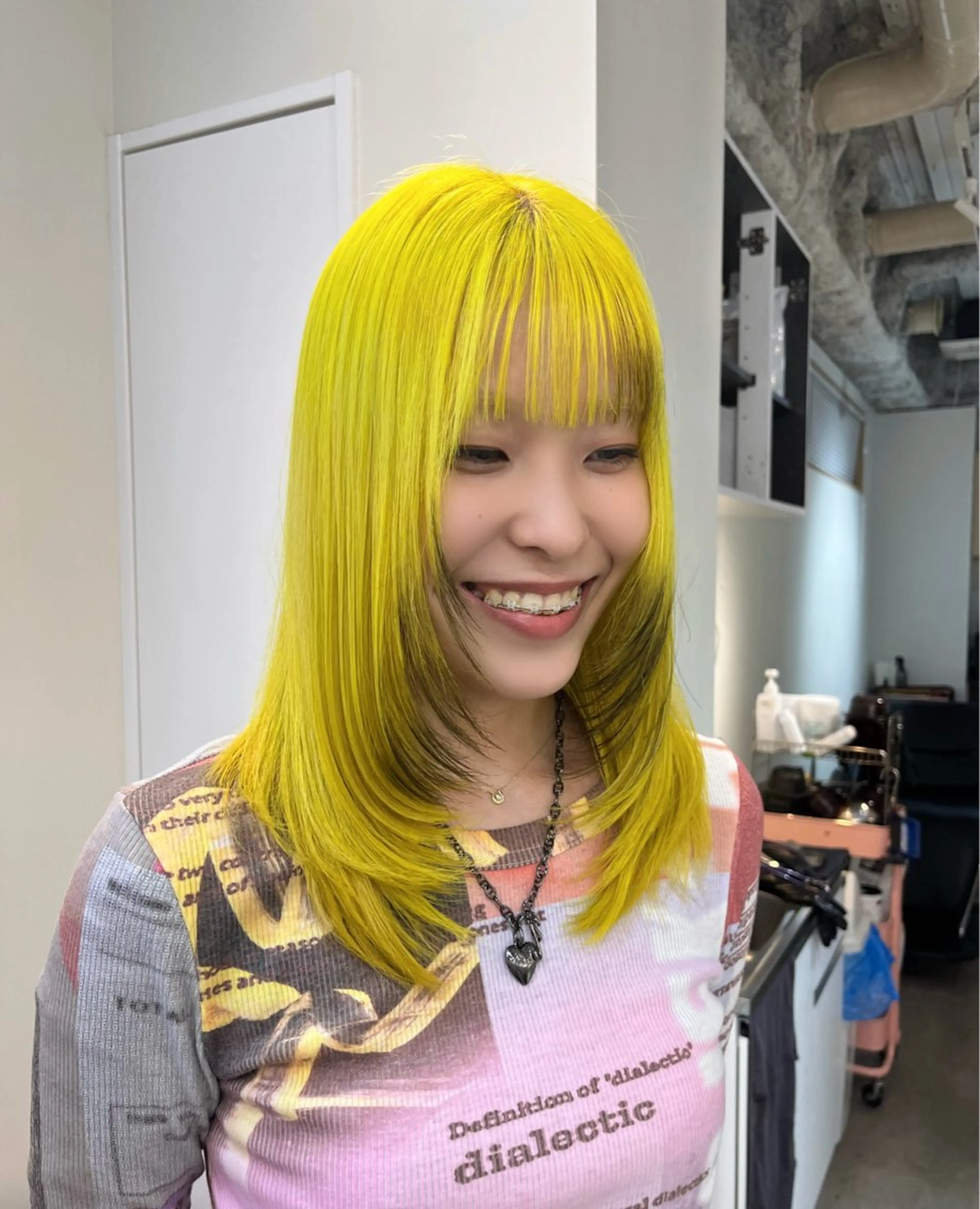 ミディアム ヘアカラー 【혁명】さら/사라: Korean🍀のヘアスタイル