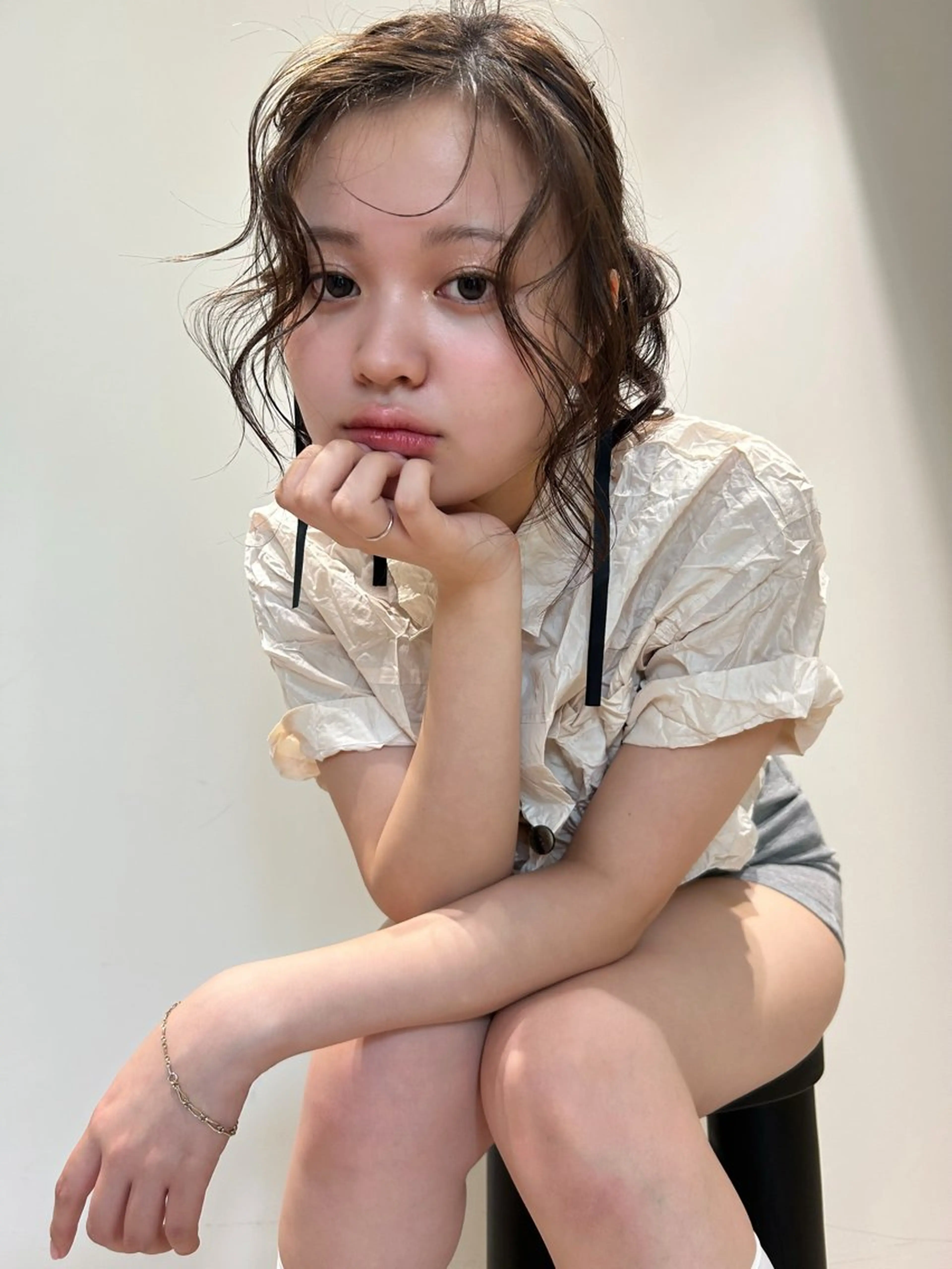 ミディアム 上田 恋菜のヘアスタイル