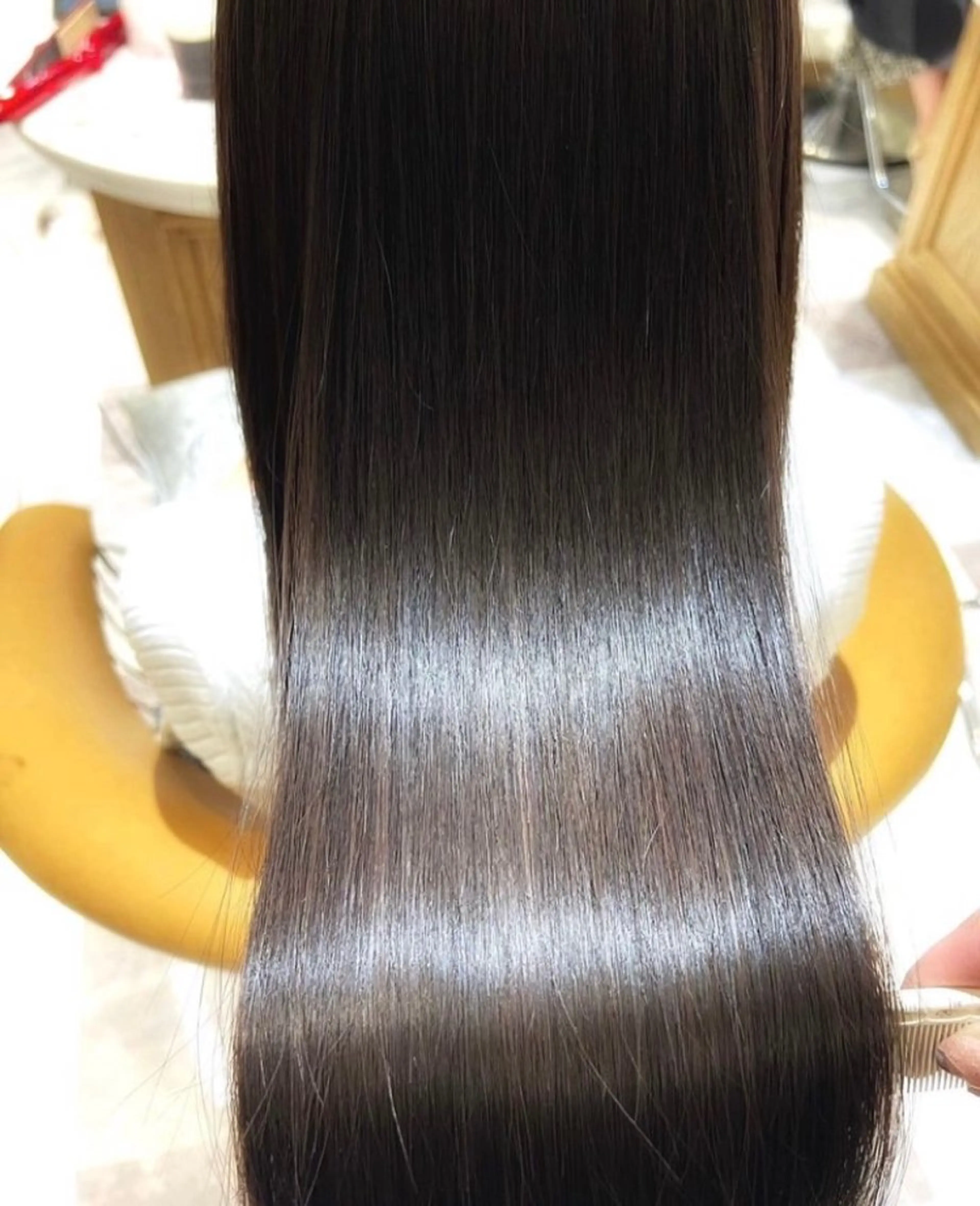 ロング カット ヘアカラー トリートメント ❤️ブリーチなし💚 ダブルカラー平野実花のヘアスタイル