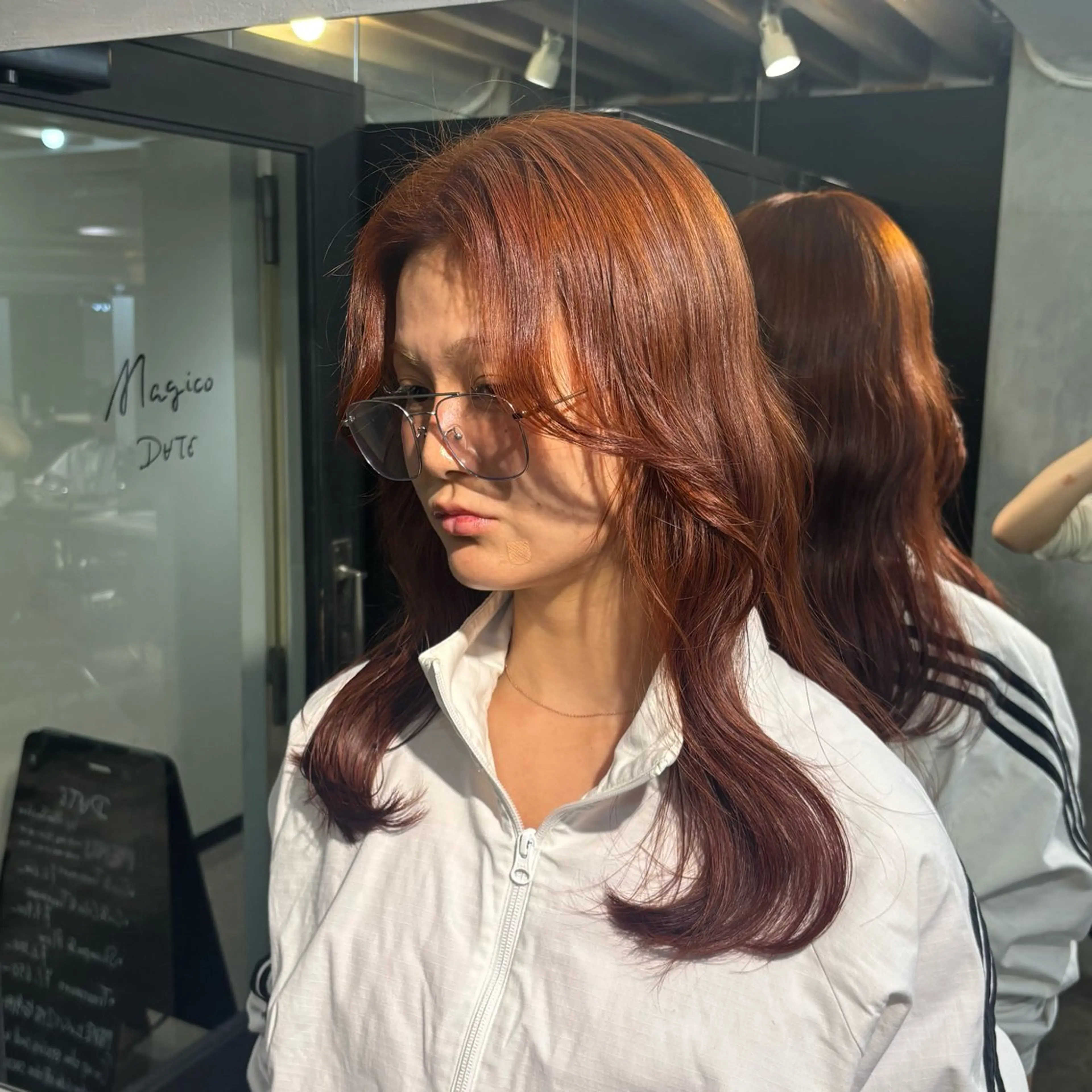 セミロング カラー ヘアアレンジ ヘアカラー トリートメント 🎀暖色/ベージュ× ハイトーン💫りののヘアスタイル