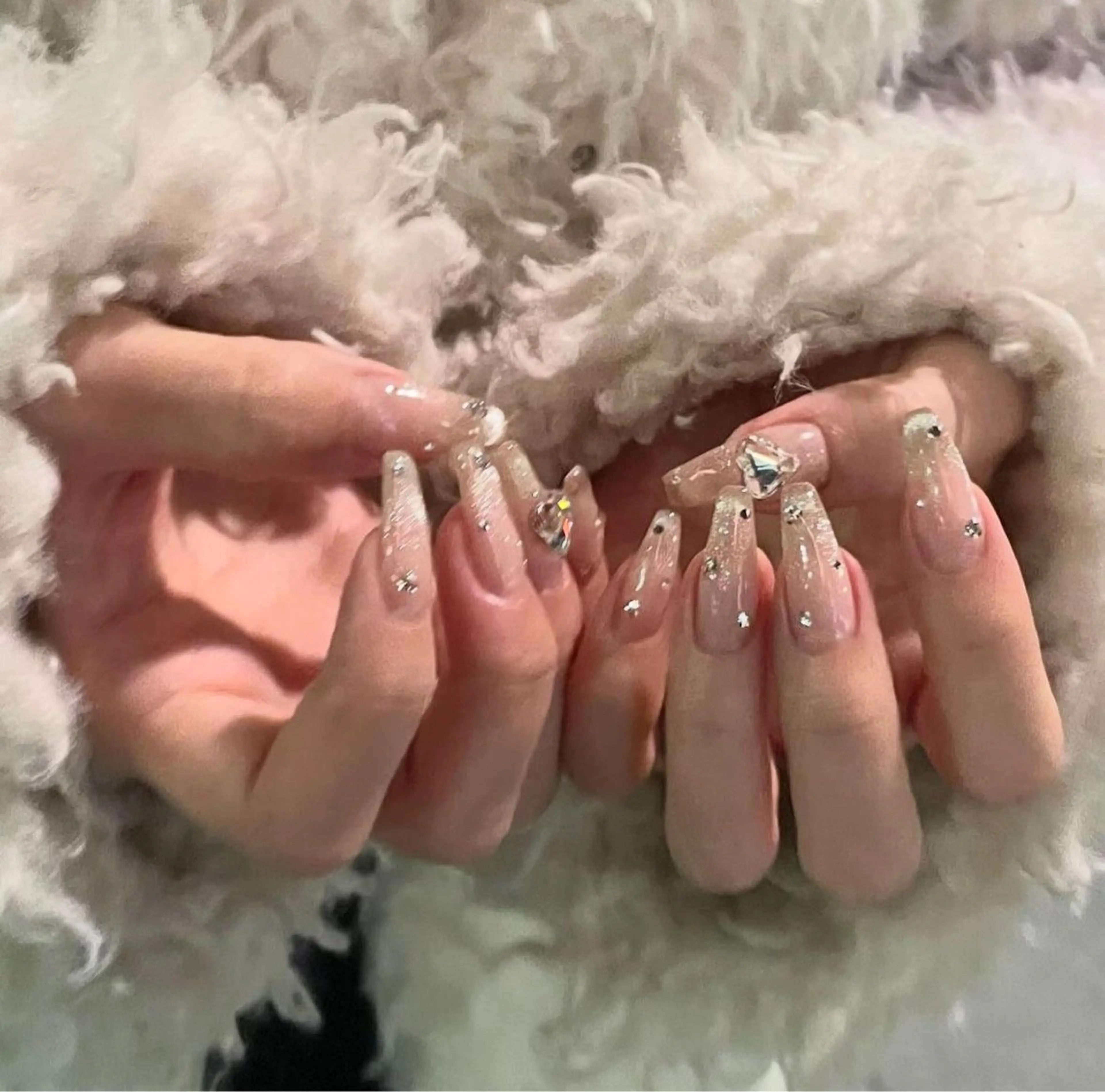 ネイル フレンチネイル グラデーション 韓国ネイル マグネットネイル ミラーネイル ハンドネイル Vp ネイルのネイルデザイン