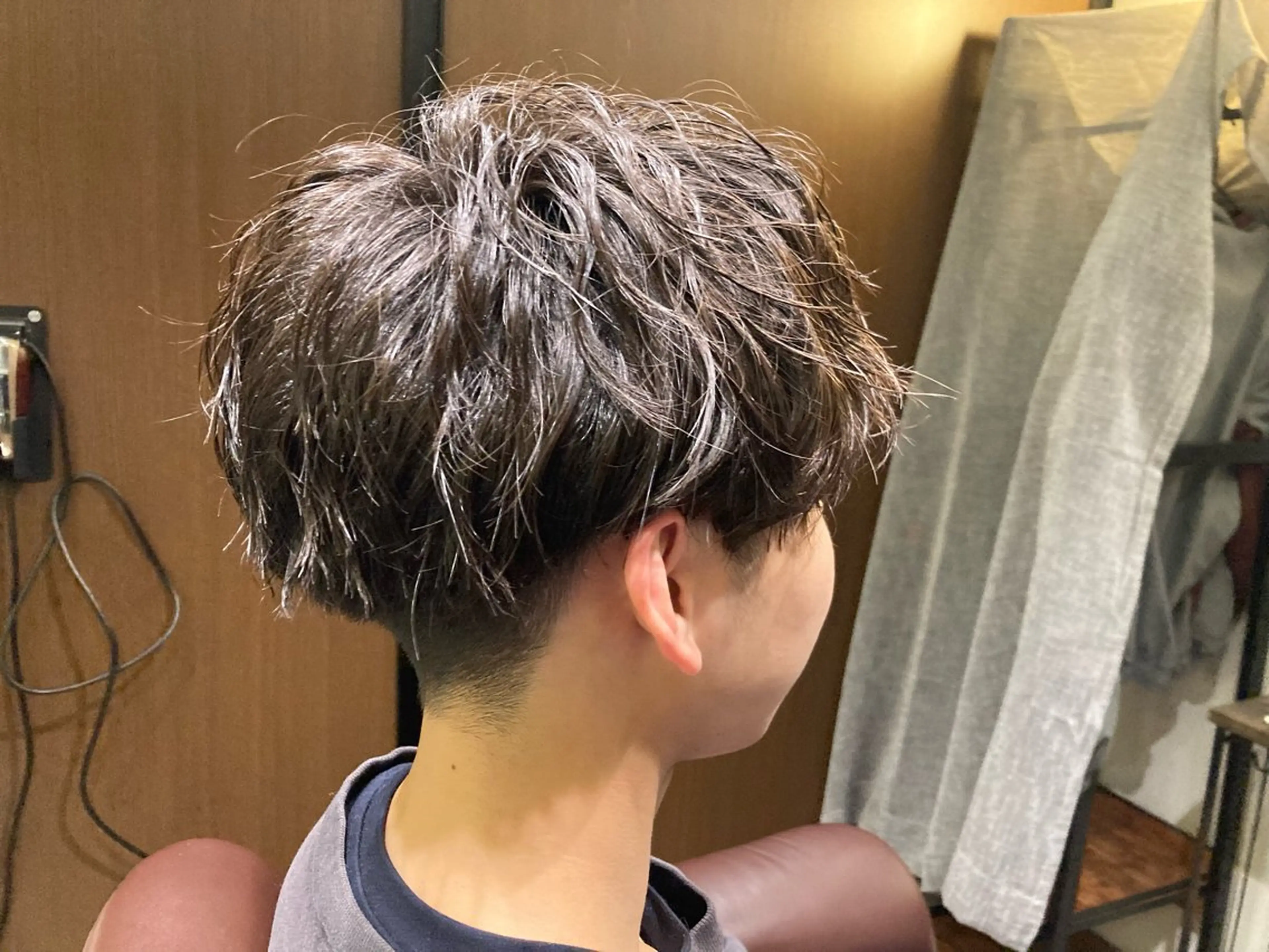 ショート パーマ メンズ マッシュ メンズパーマ ショートヘア メンズ/ケアパーマ /hayashiのヘアスタイル