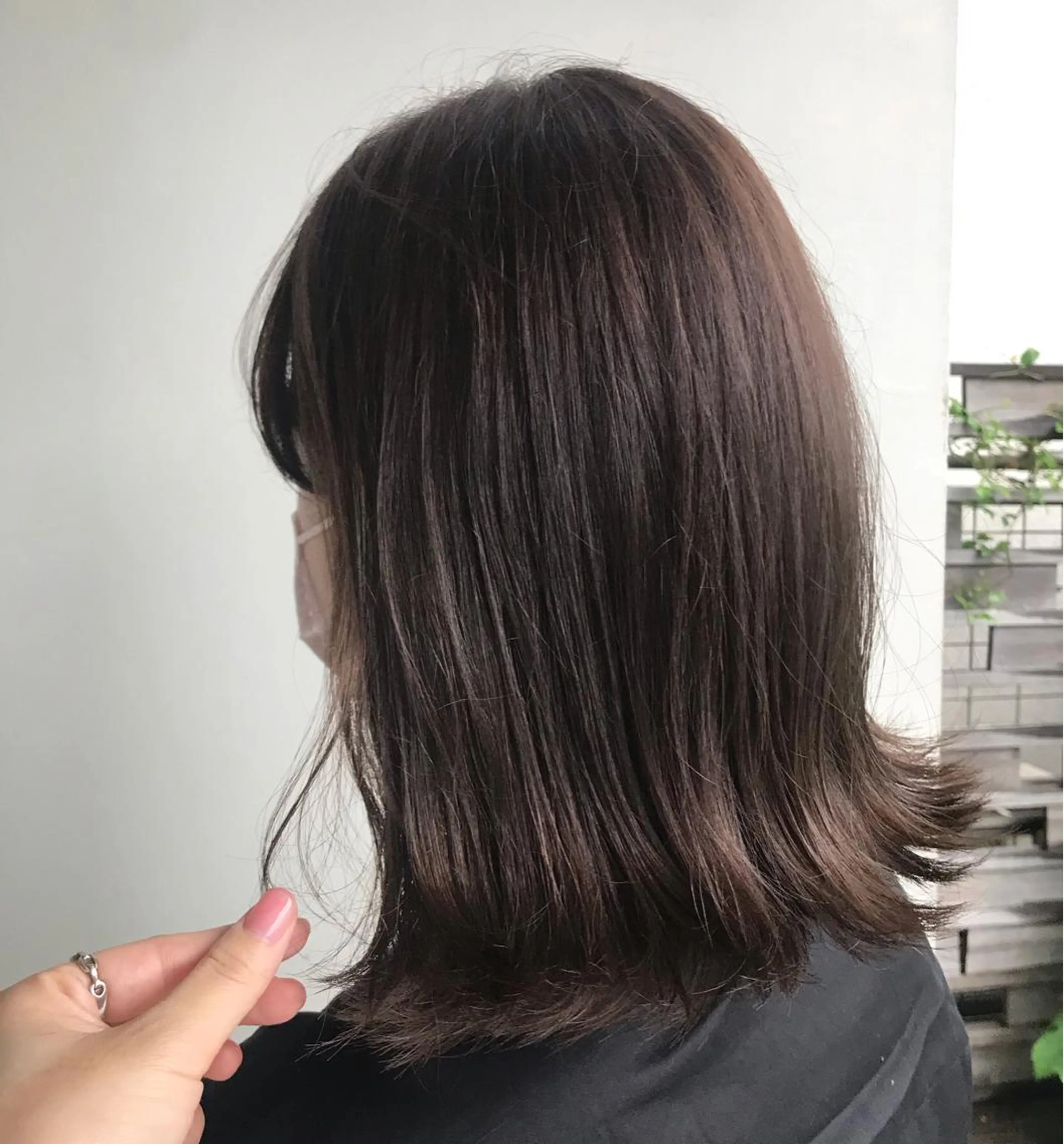 ミディアム アッシュ 外国人風カラー ヨシンモリ 韓国風ヘア オルチャンヘア les baladins du miroir所属・🍃YURI 🍃のヘアスタイル